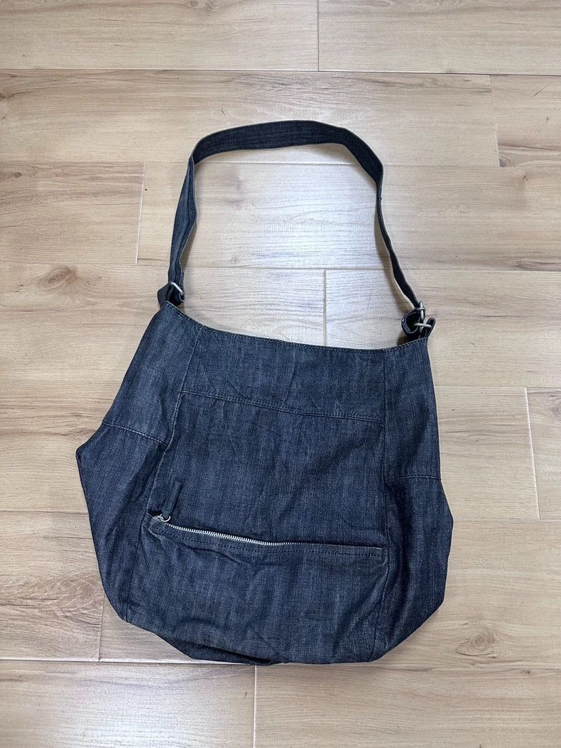 Yohji Yamamoto Yohji Yamamoto Denim patchwork cross body bag 2501-Nextarro Size ONE SIZE - 1 Thumbnail