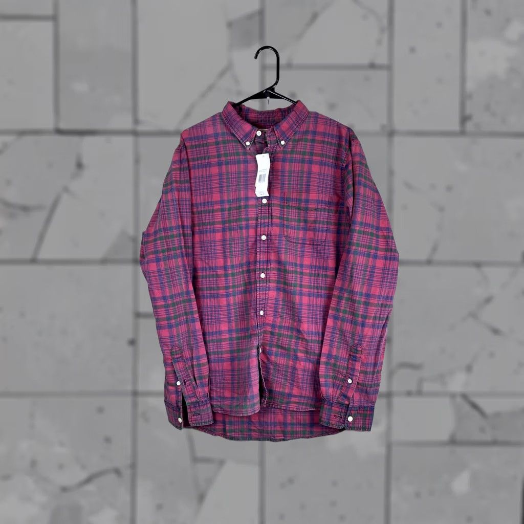 Vintage Denim & Supply Ralph Lauren Shirt Mens Large Red Plaid Long Sleeve Button Front Size US L / EU 52-54 / 3 - 1 Thumbnail