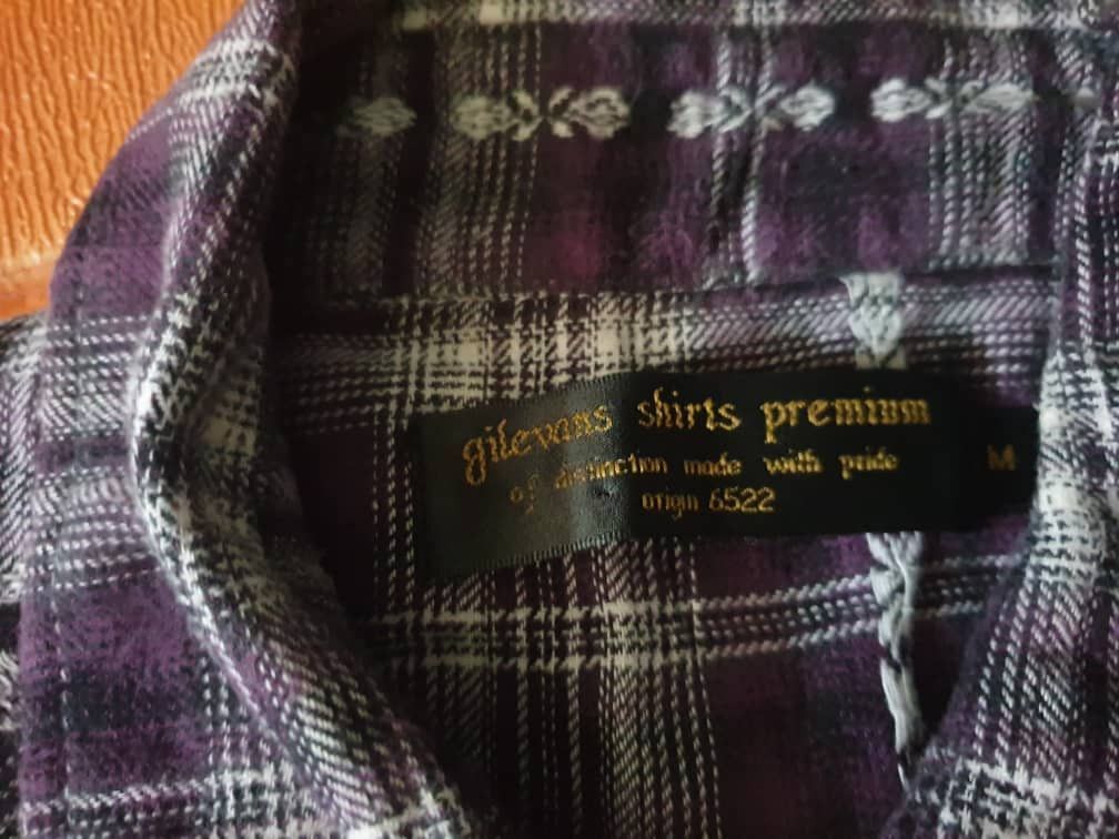 PPFM 💥Gilevans checkered purple inspired sugarcane western shirt Size US M / EU 48-50 / 2 - 2 Thumbnail