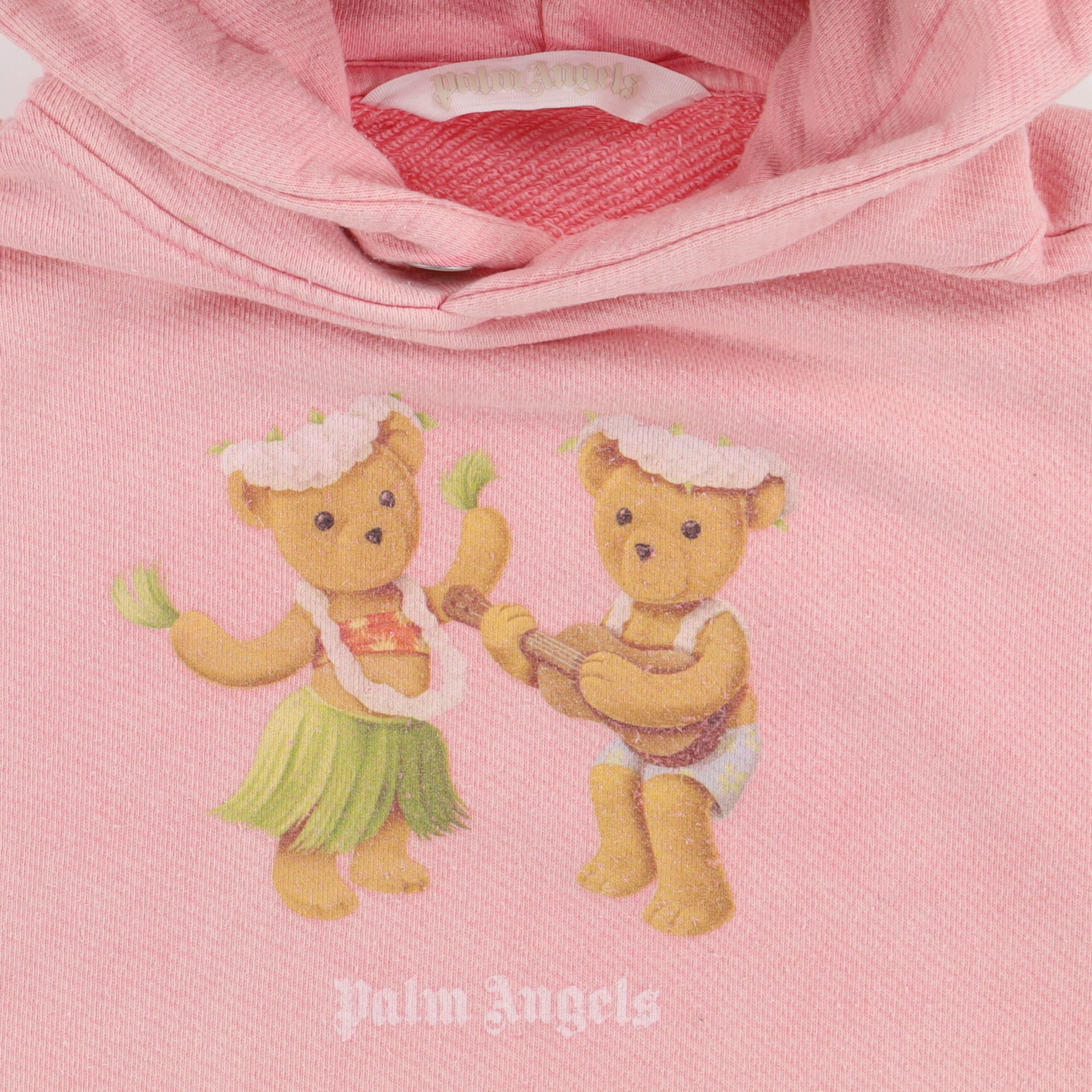 Palm Angels Pink Dancing Bears Logo Oversized Hoodie Size L / US 10 / IT 46 - 6 Thumbnail