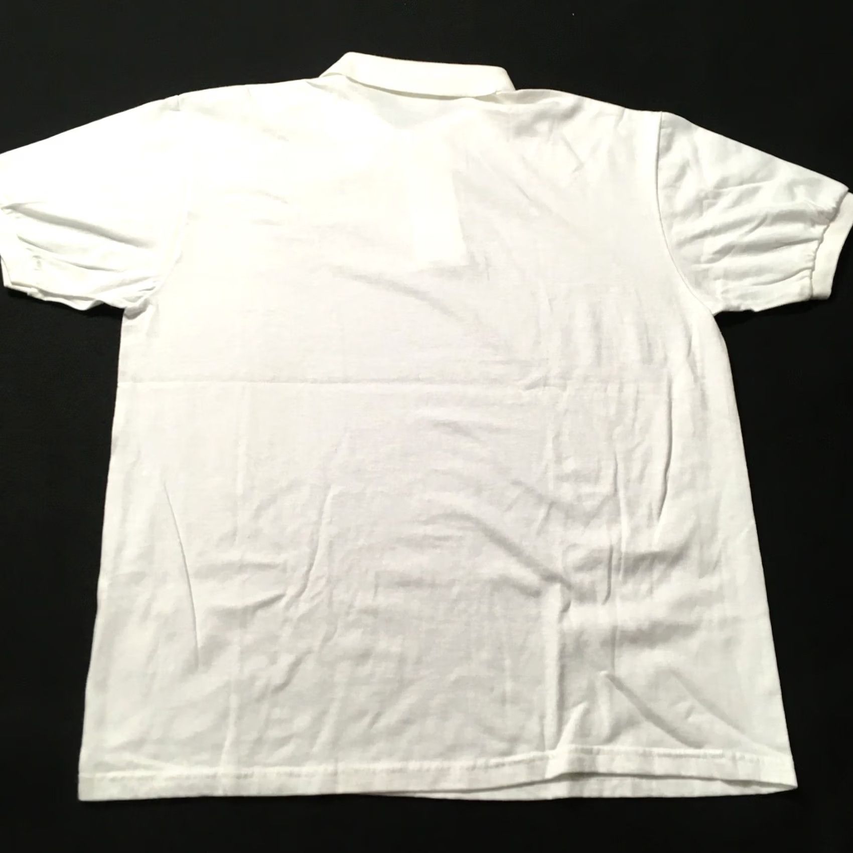 Hanes VINTAGE White Polo Shirt Mens Size L USA 50/50 Size US L / EU 52-54 / 3 - 7 Thumbnail