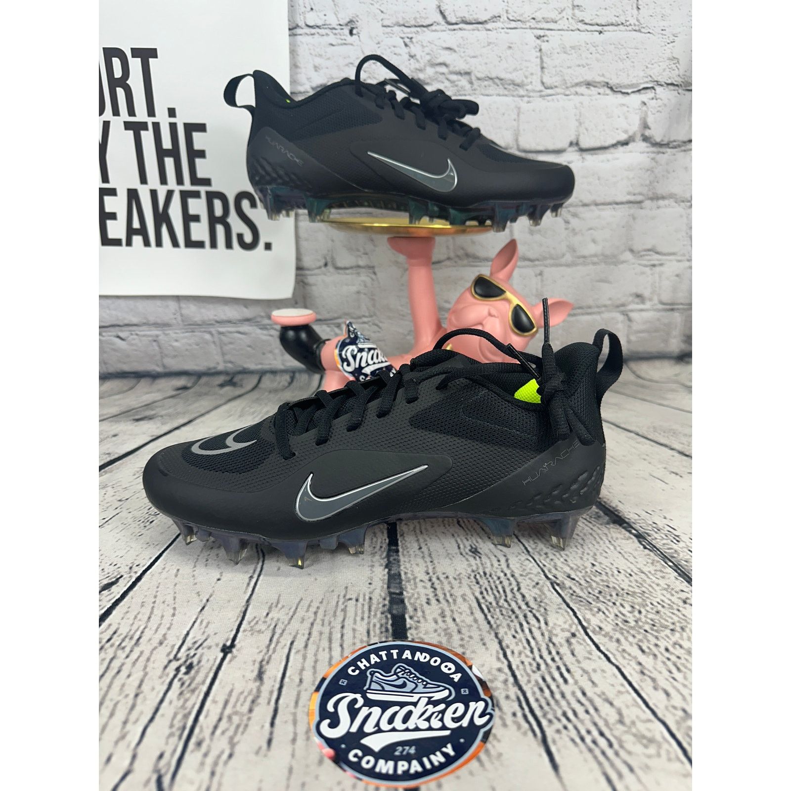 Nike Nike Alpha Huarache 8 Pro Lax Mens 11.5 Black Lacrosse Cleat Size US 12 / EU 45 - 1 Thumbnail