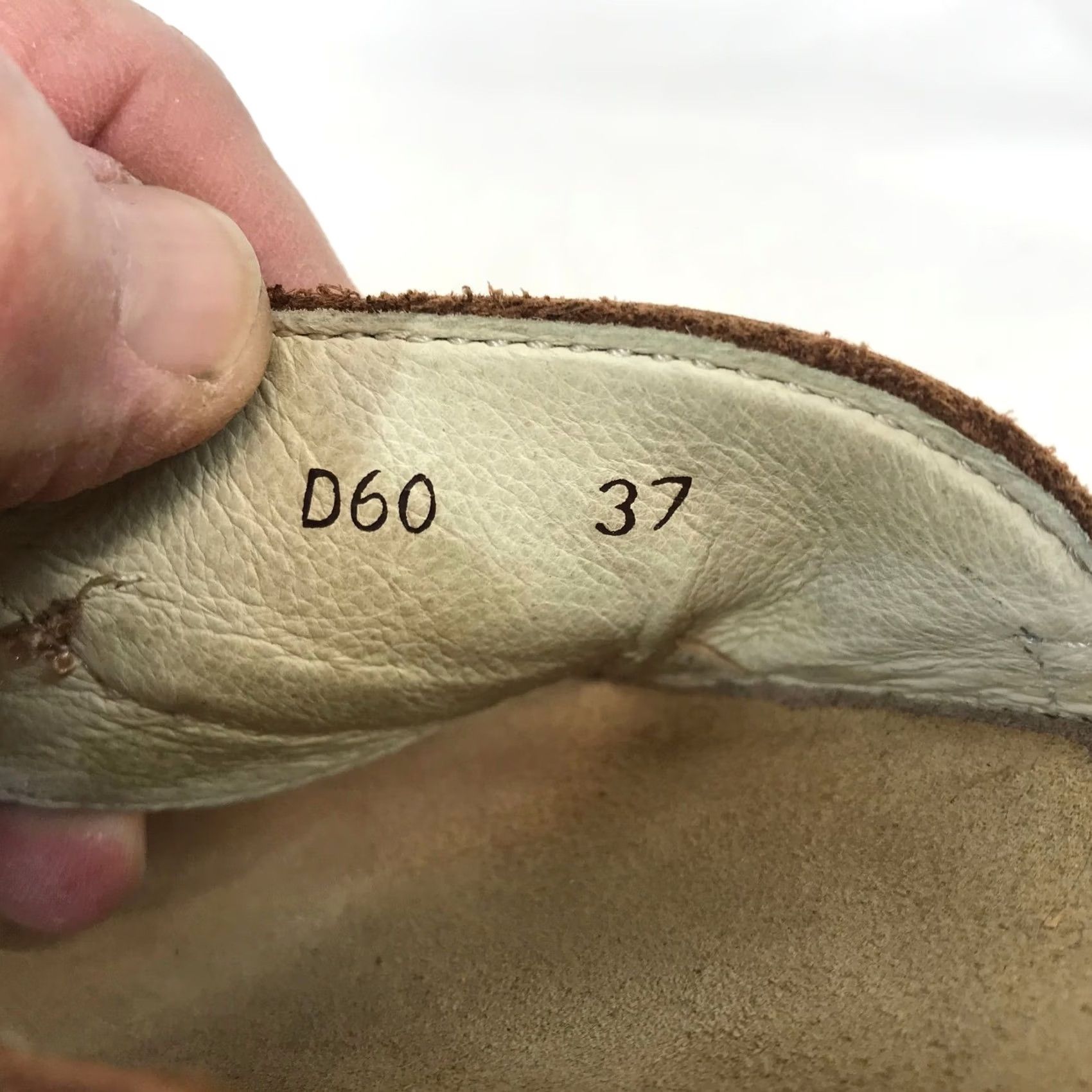 Vintage El Naturalista D60 Brown Leather Leaf Thong Sandals Womens 37 Boho Spain Size US 7 / IT 37 - 7 Thumbnail