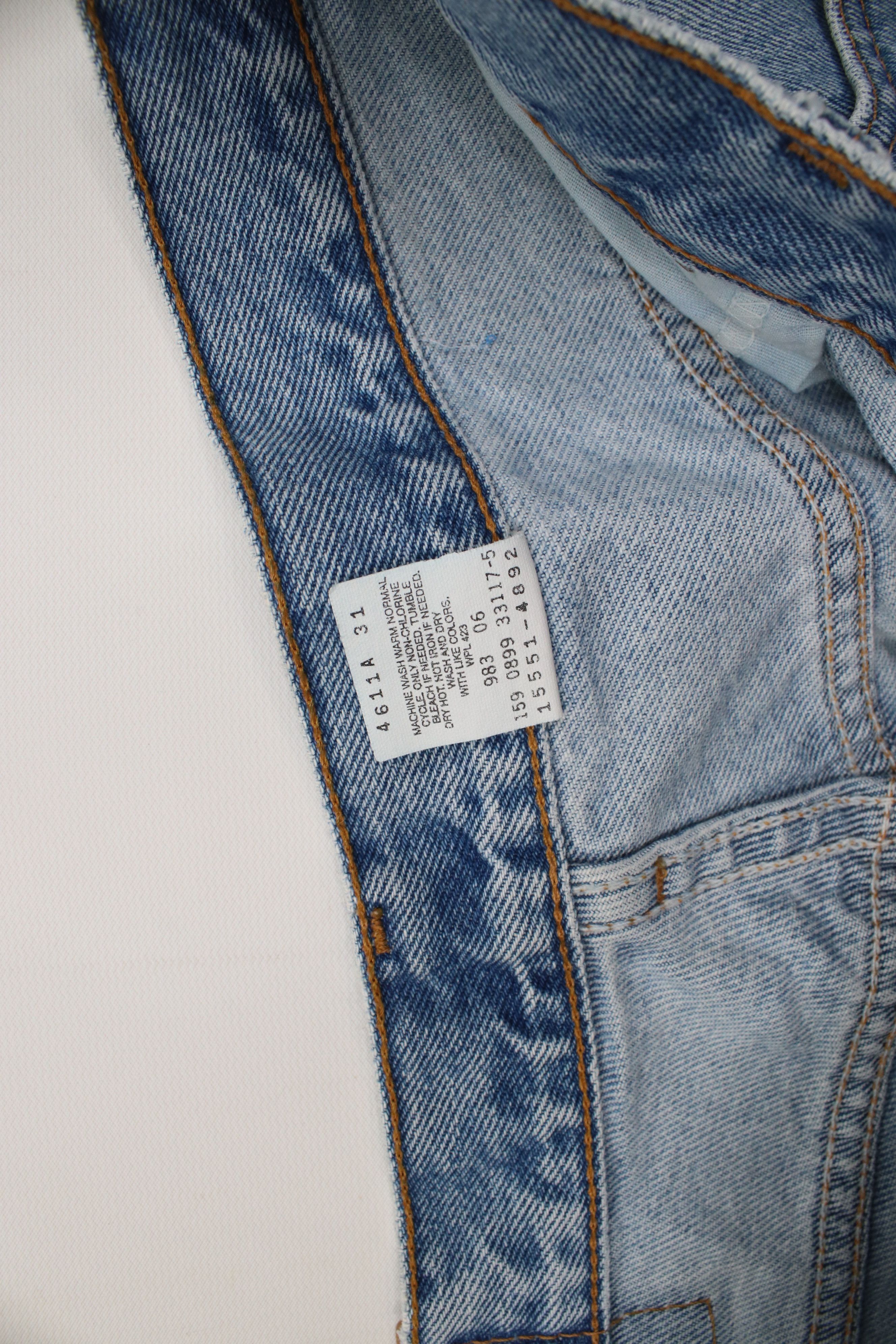 Levi's Vintage 90s Levis 550 Relaxed Fit Tapered Leg Denim Jeans Size 38" / US 16 / IT 52 - 8 Thumbnail