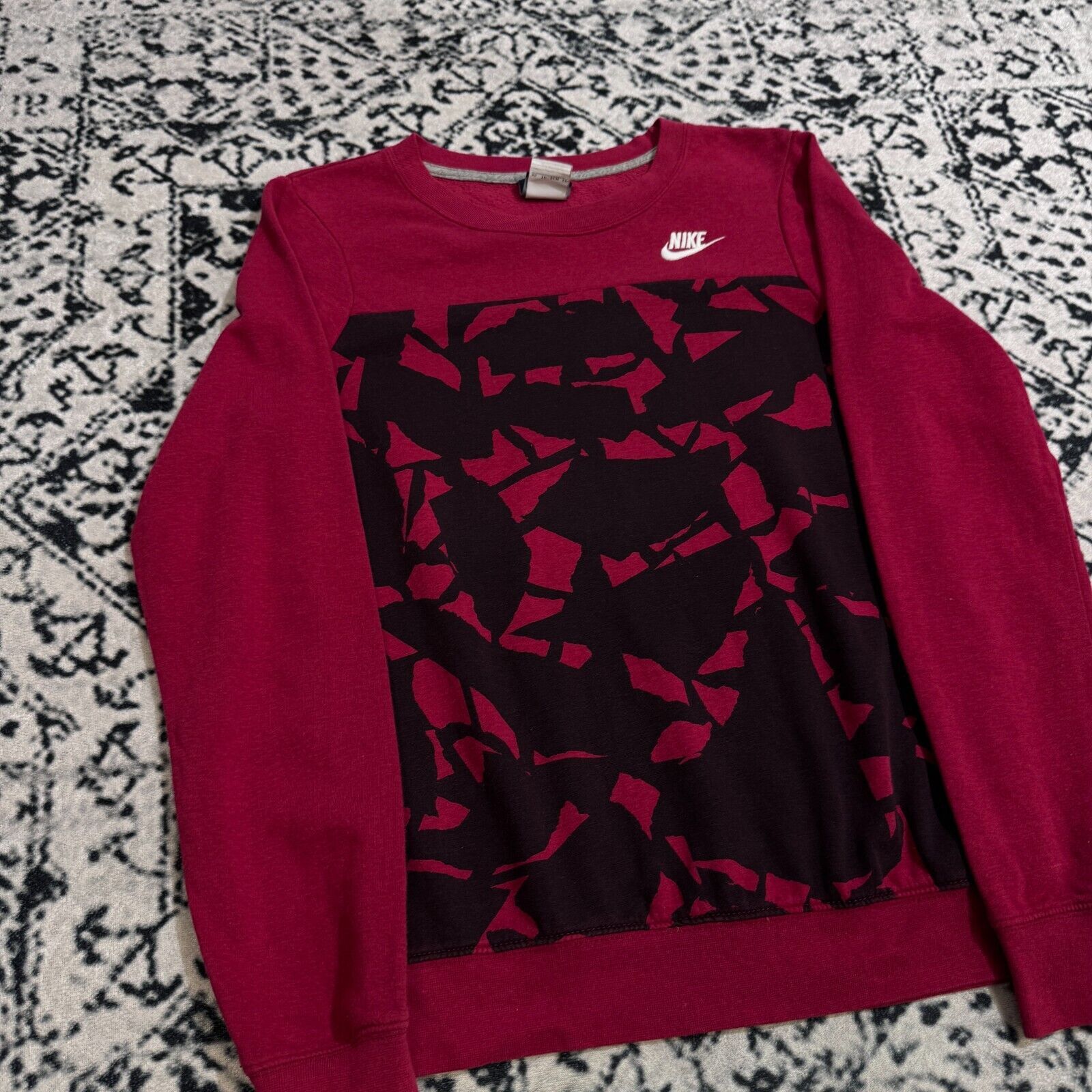 Nike × Vintage Vintage Nike Red Cotton Crewneck Size XS 90s Geometric ACG Size US XS / EU 42 / 0 - 8 Thumbnail