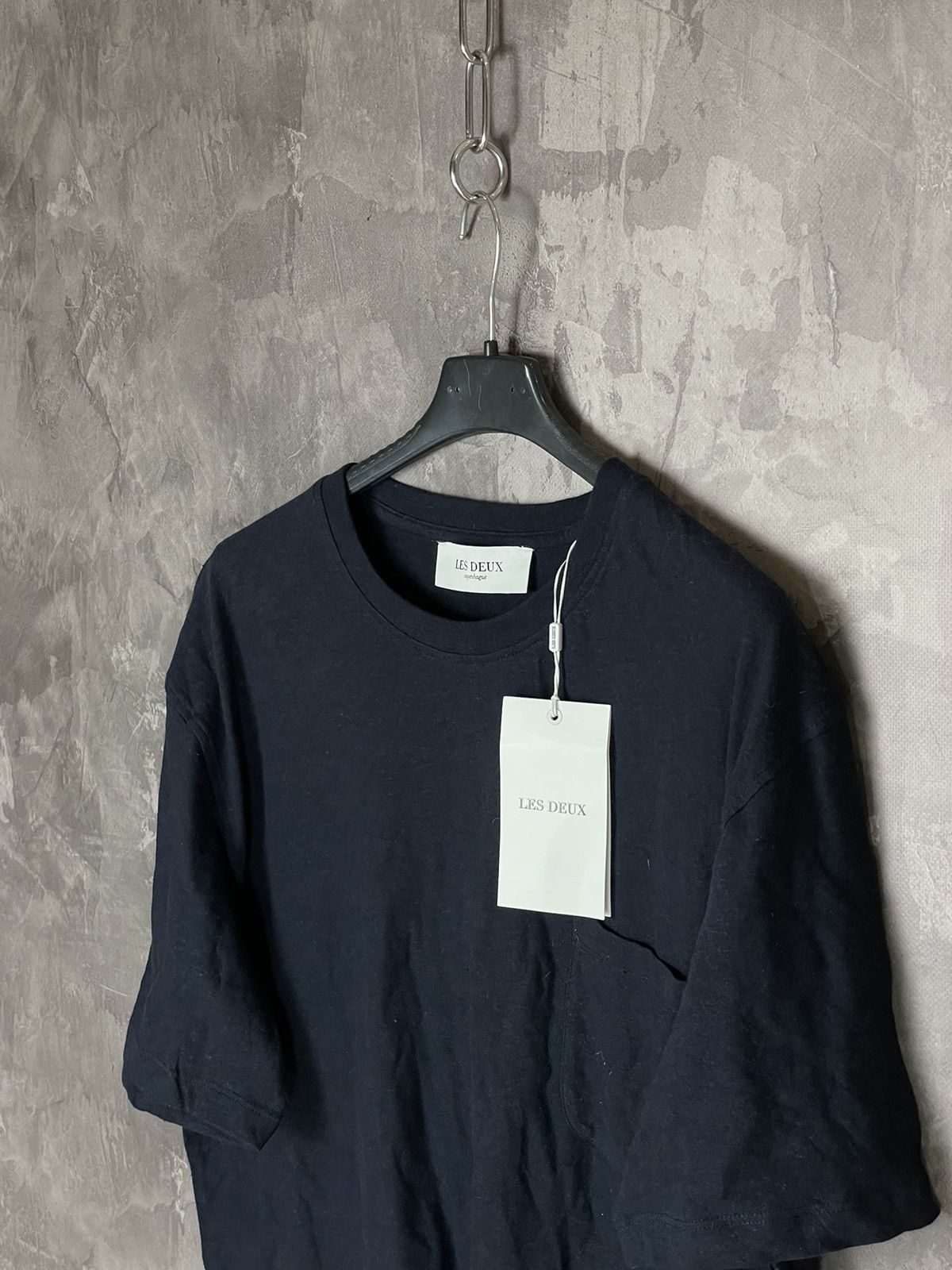 Les Deux × Vintage Les Deux Navy Luxury Pocket Cotton Rare T Shirt Size US L / EU 52-54 / 3 - 7 Thumbnail