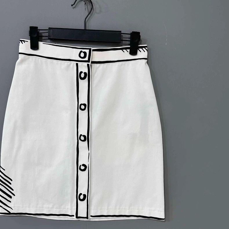 Fendi Fendi California Sky Button Skirt Size 36" / US 14 / IT 50 - 2 Thumbnail