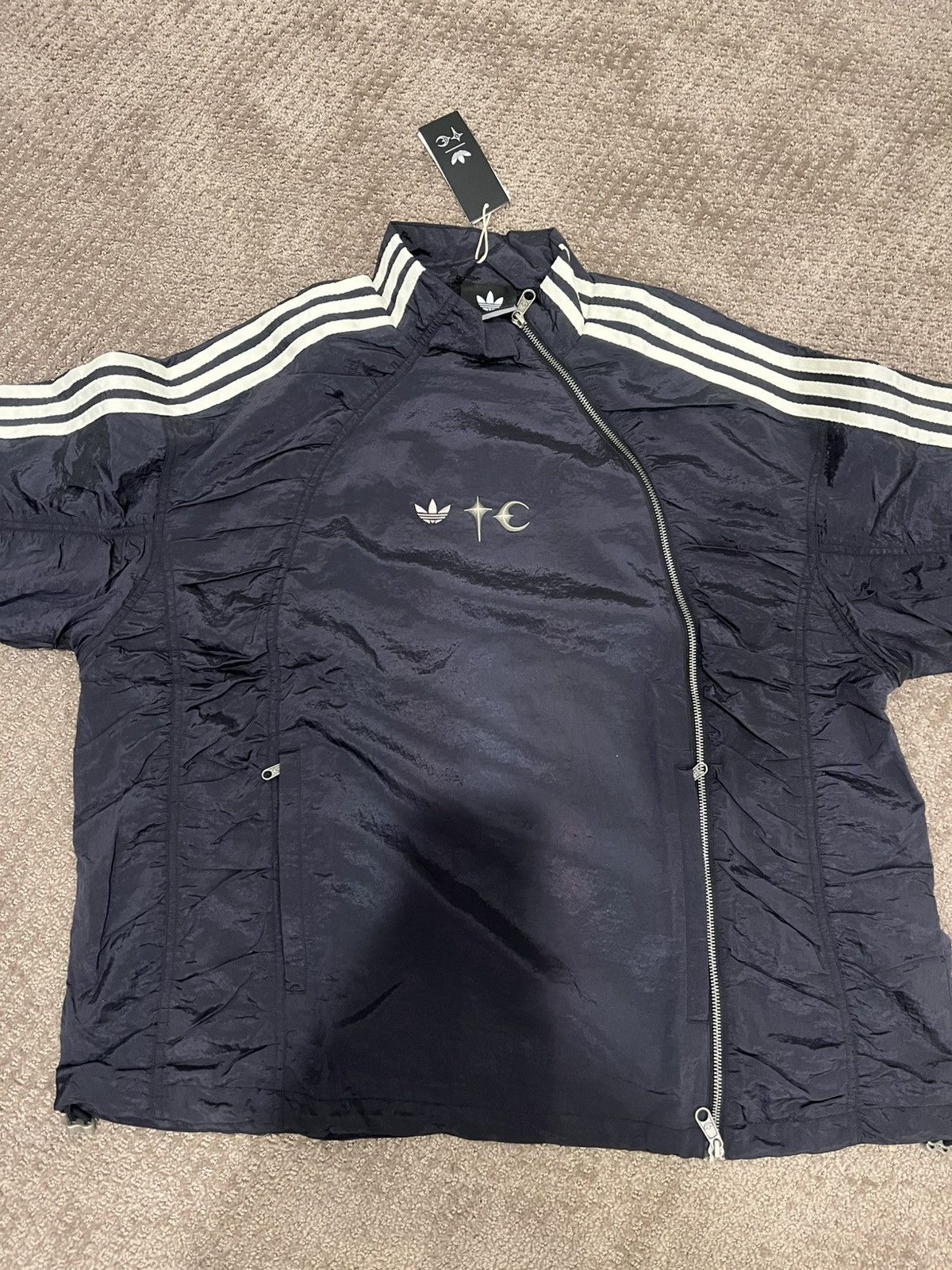 Thug Club Adidas X Thug Club Woven Track Top Black/Silver Brand