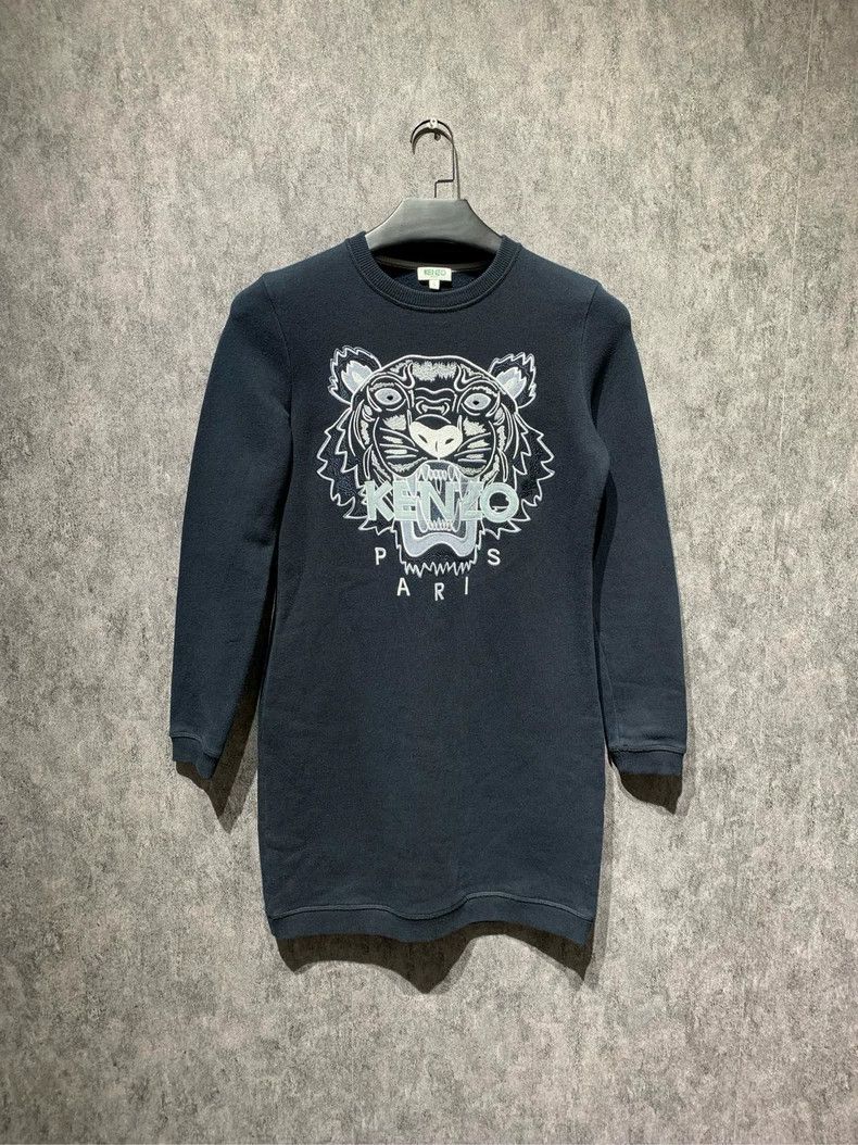 Kenzo Kenzo Classic tiger head hoodie dress Size S / US 4 / IT 40 - 1 Thumbnail