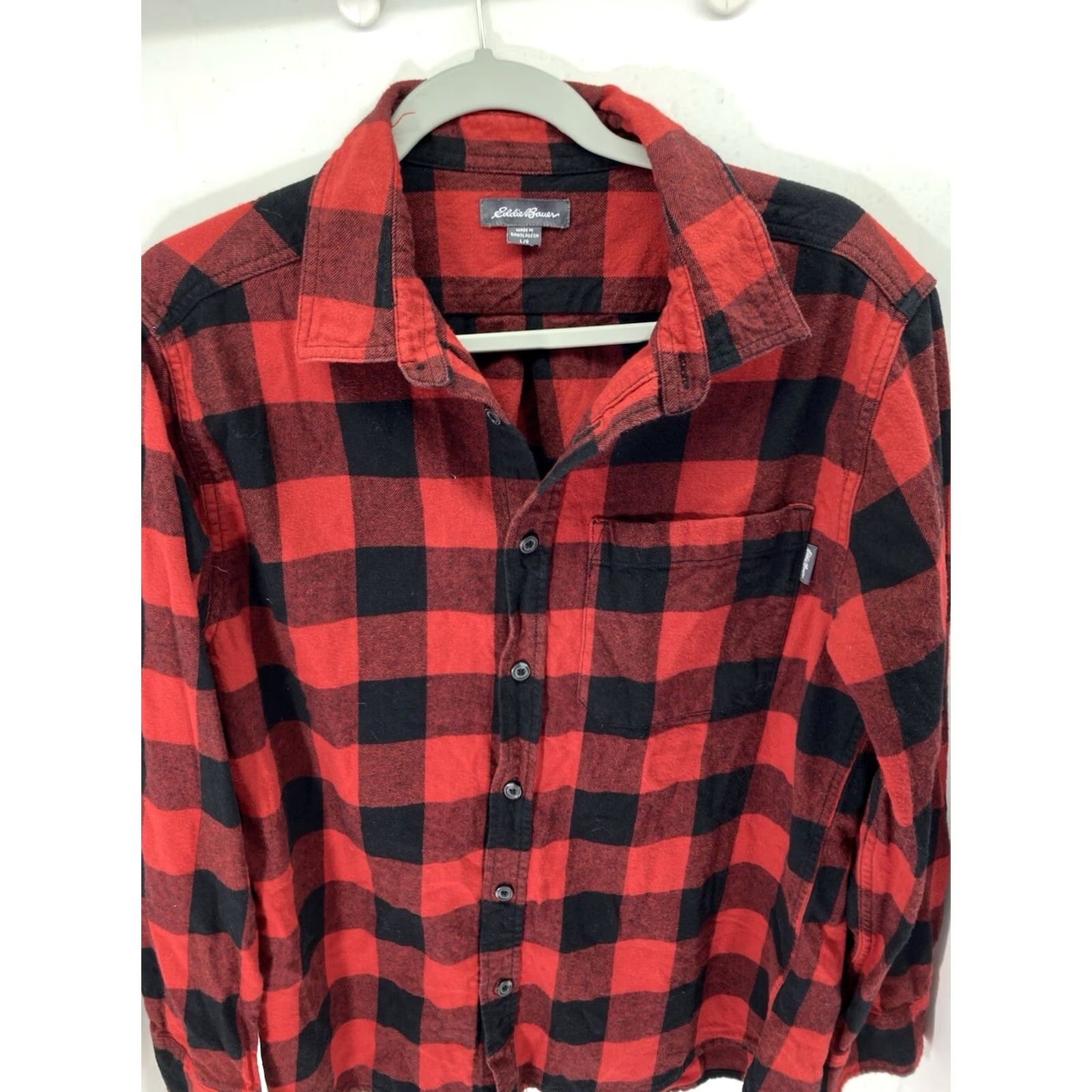 Eddie Bauer Eddie Bauer Flannel Shirt Men L Red Buffalo Plaid Button Long Sleeve Shirt Size US L / EU 52-54 / 3 - 2 Thumbnail