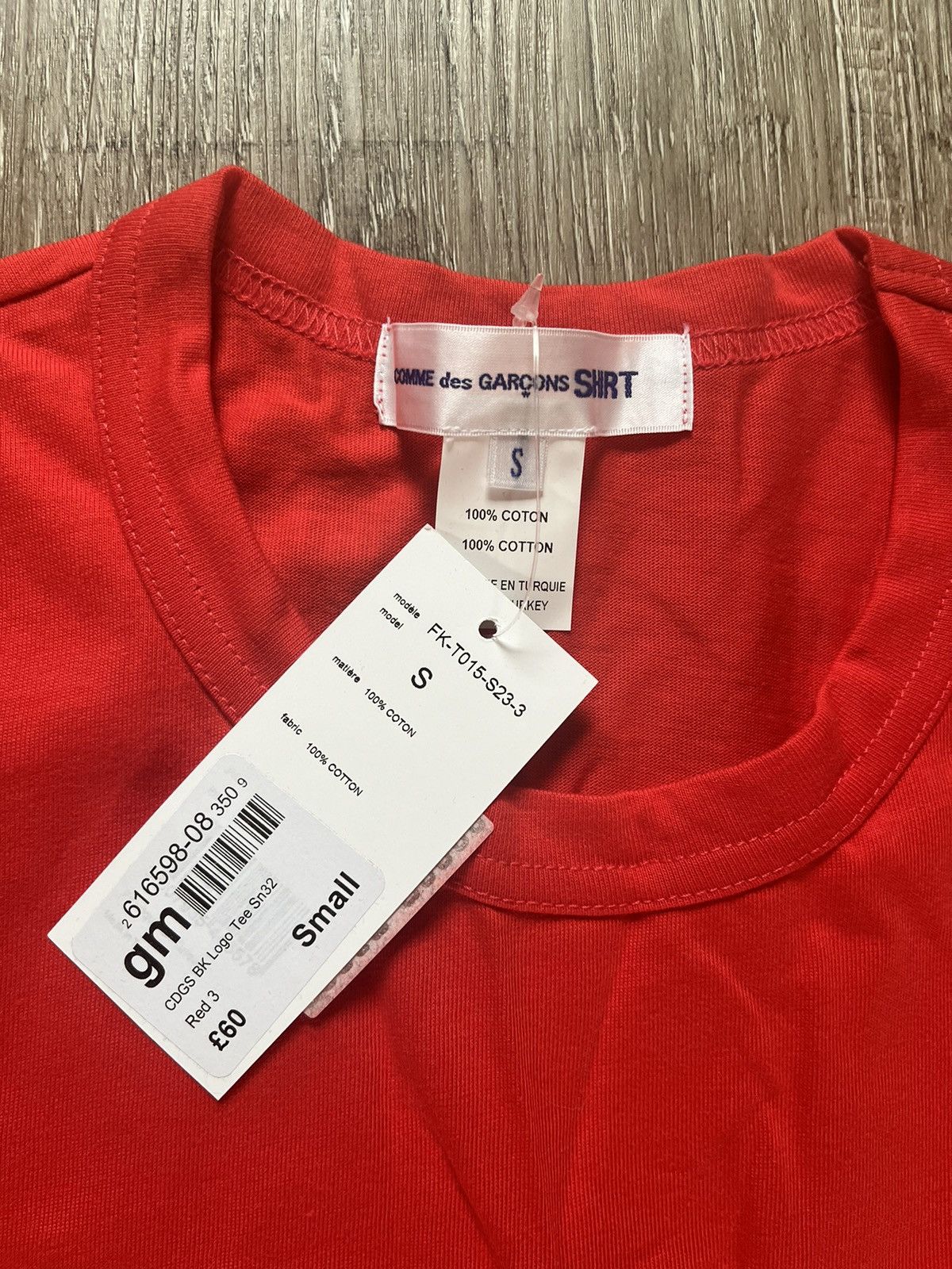Comme des Garcons SHIRT Comme des Garcons T-shirt red oversized Size US L / EU 52-54 / 3 - 3 Thumbnail