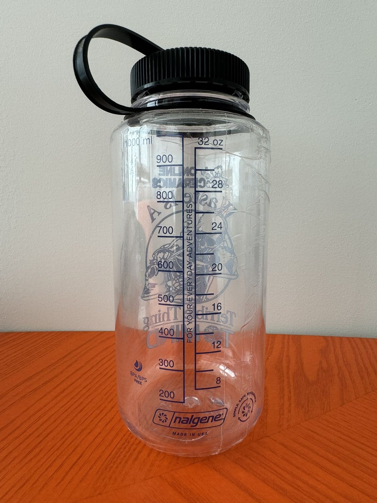Online Ceramics Waste is a Terrible Thing to Mind Nalgene Water Bottle Size ONE SIZE - 2 Thumbnail