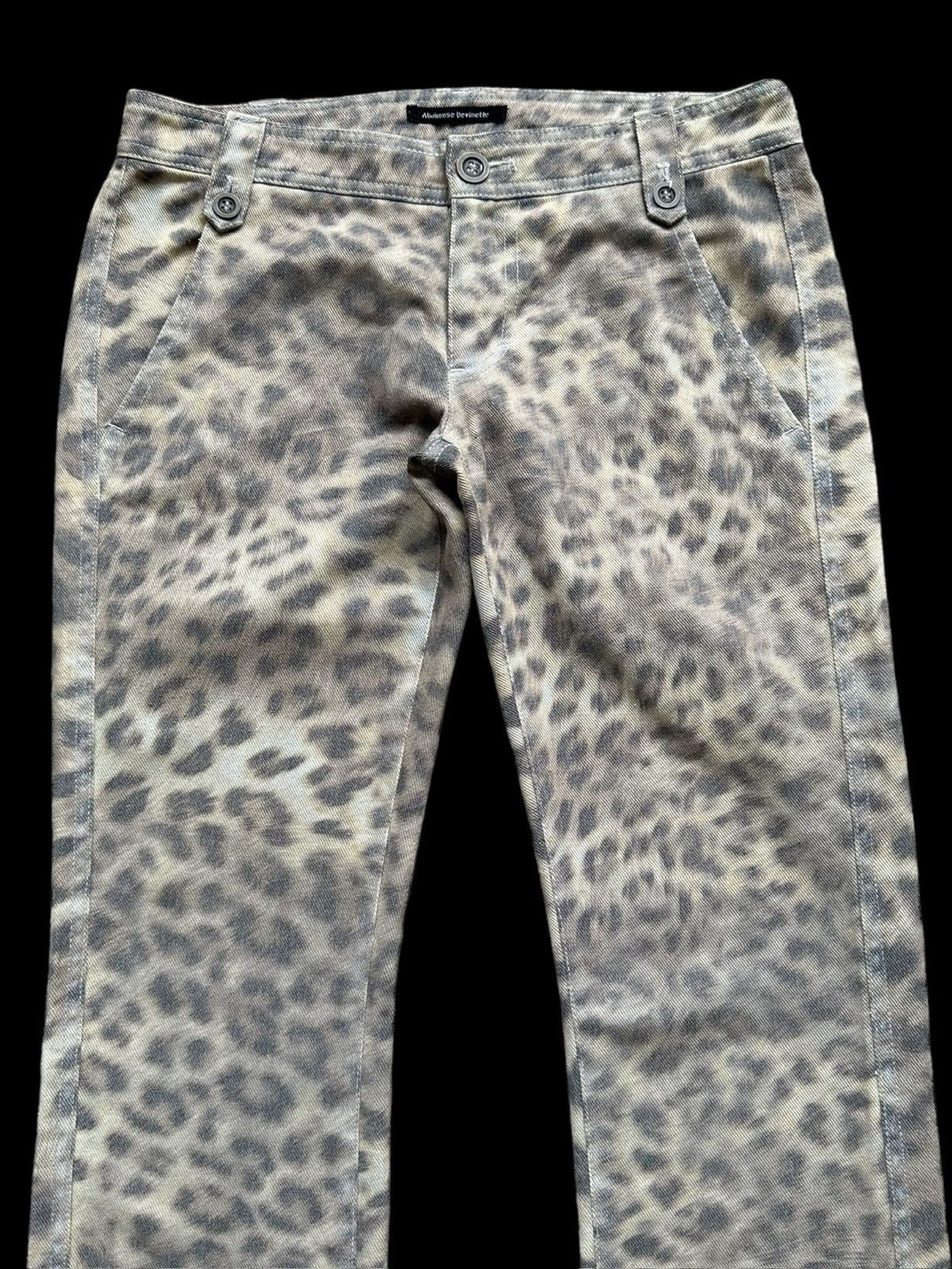 5351 POUR LES HOMMES 00's Abahouse Devinette leopard overprinted pant Size US 29 - 4 Thumbnail