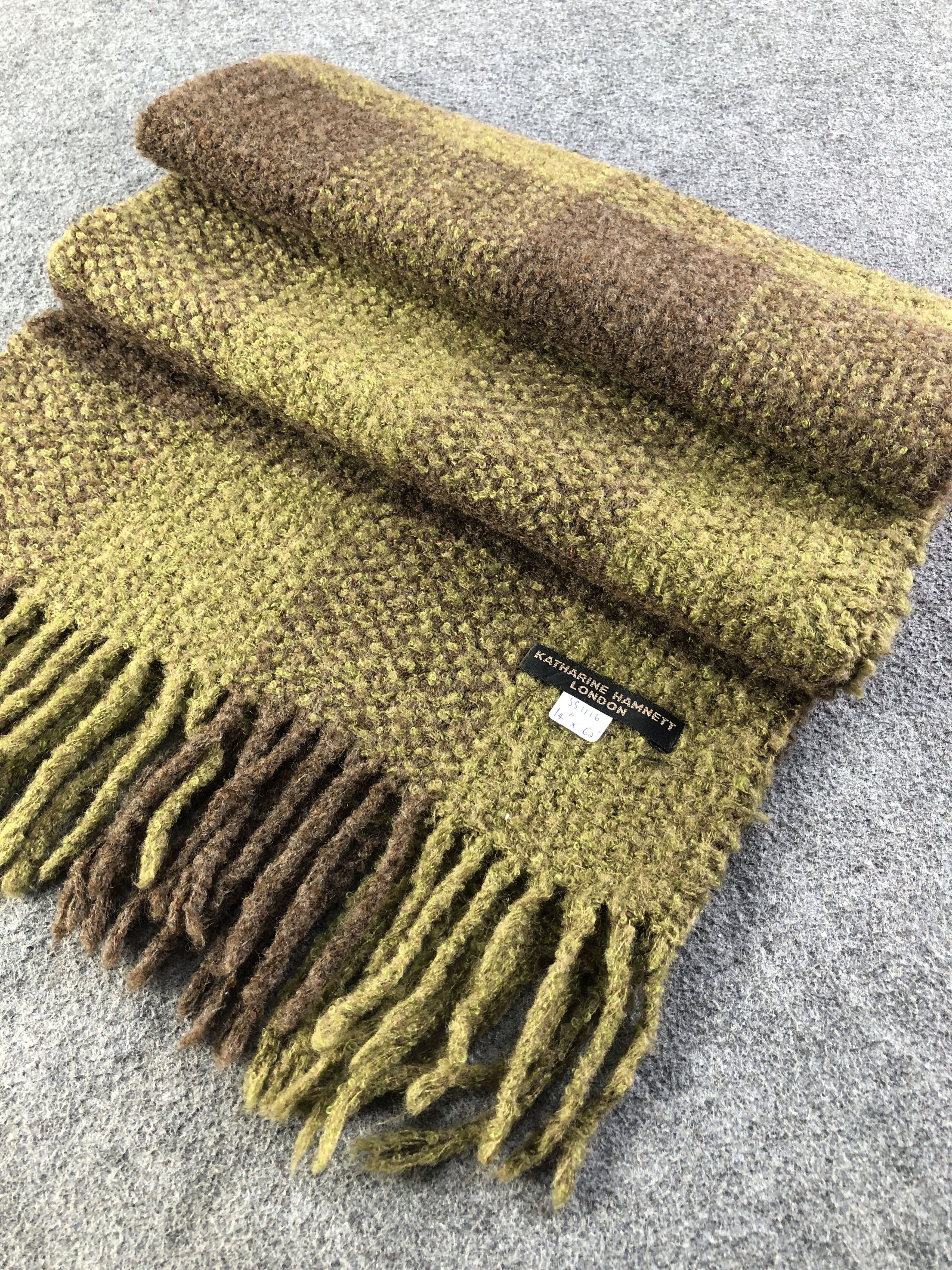 Katharine Hamnett London × Vintage Katharine Hamnett Scarf / Muffler / Neckwear Size ONE SIZE - 3 Thumbnail