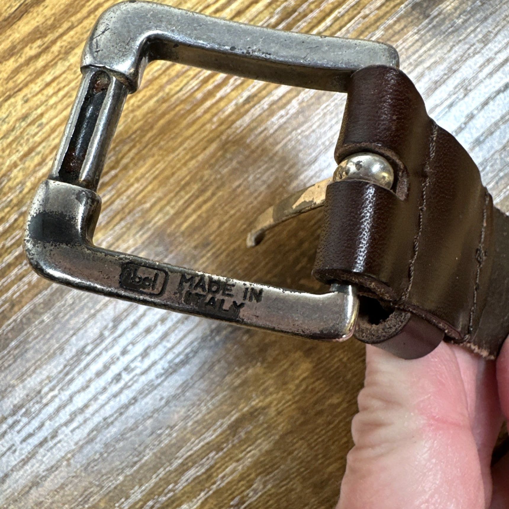 Vintage VTG Tarox Belt XL Brown Leather Dress Women’s 1.25” Buckle Adjustable Italy 90s Preppy Y2K Classic Belt Size XL / US 12-14 / IT 48-50 - 6 Thumbnail