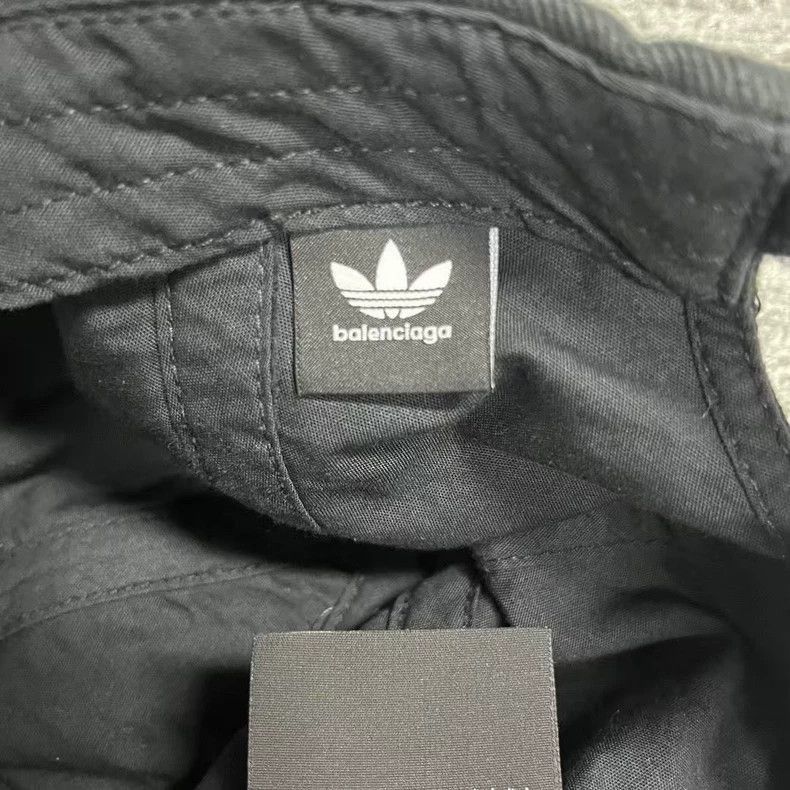 Balenciaga Balenciaga Adidas Black Logo Baseball Cap-2506 Size ONE SIZE - 3 Thumbnail