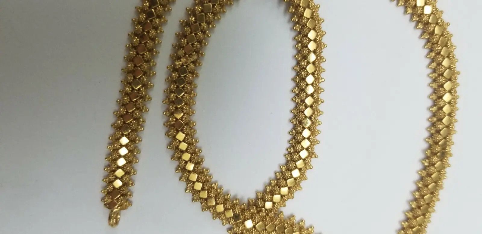 Other High End Jewelry! 23k Solid Gold Fancy Necklace 17" 30.4gr Size ONE SIZE - 2 Thumbnail