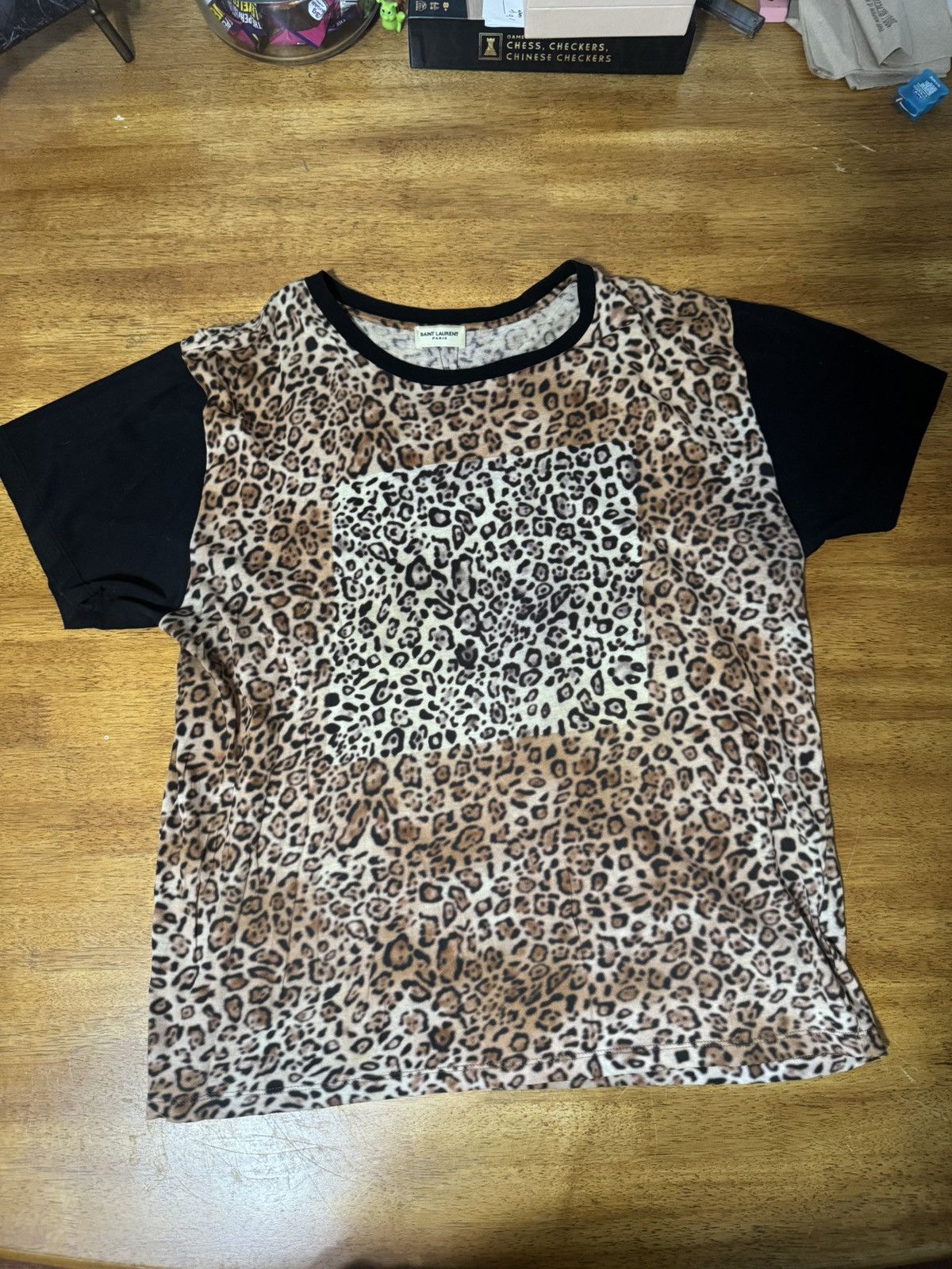 Saint Laurent Paris Saint Laurent Leopard Print Box Tee | Grailed