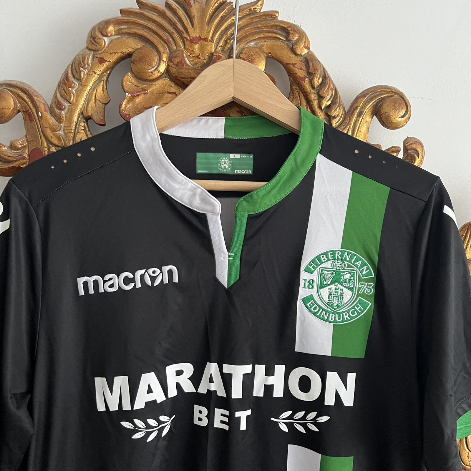 Other HIBERNIAN SCOTLAND 2017/2018 FOOTBALL SHIRT MACRON SZ L Size US L / EU 52-54 / 3 - 4 Thumbnail
