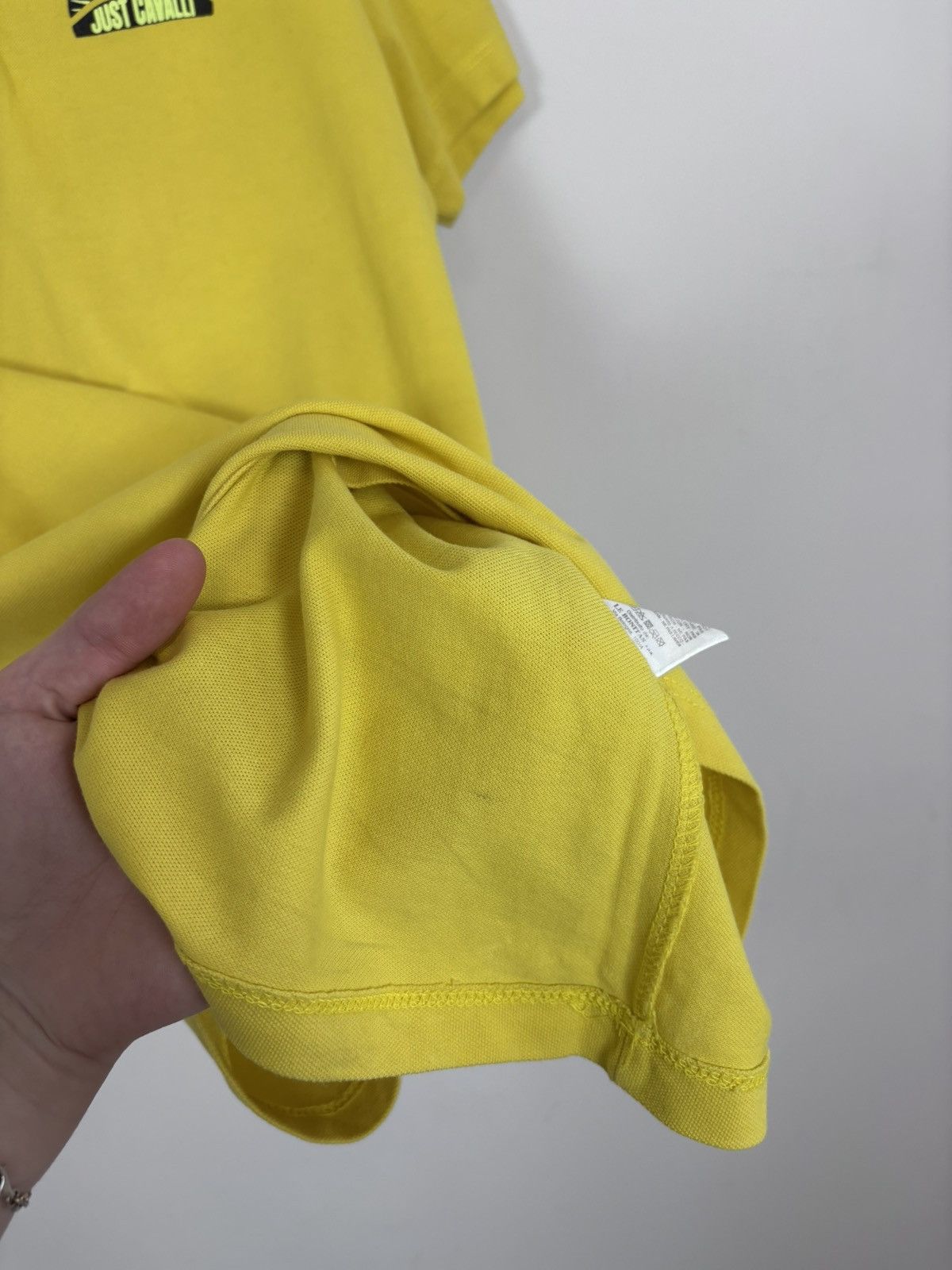 Just Cavalli Just Cavalli Beachwear Men’s Yellow Short Sleeve Polo Shirt Size US L / EU 52-54 / 3 - 14 Thumbnail