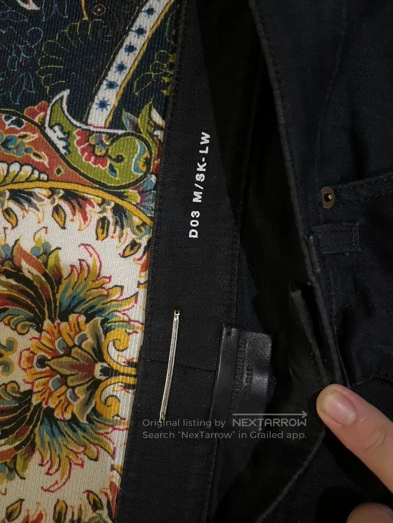 Saint Laurent Paris Saint Laurent Paris Black Basic Denim Jeans Size US 32 / EU 48 - 2 Thumbnail