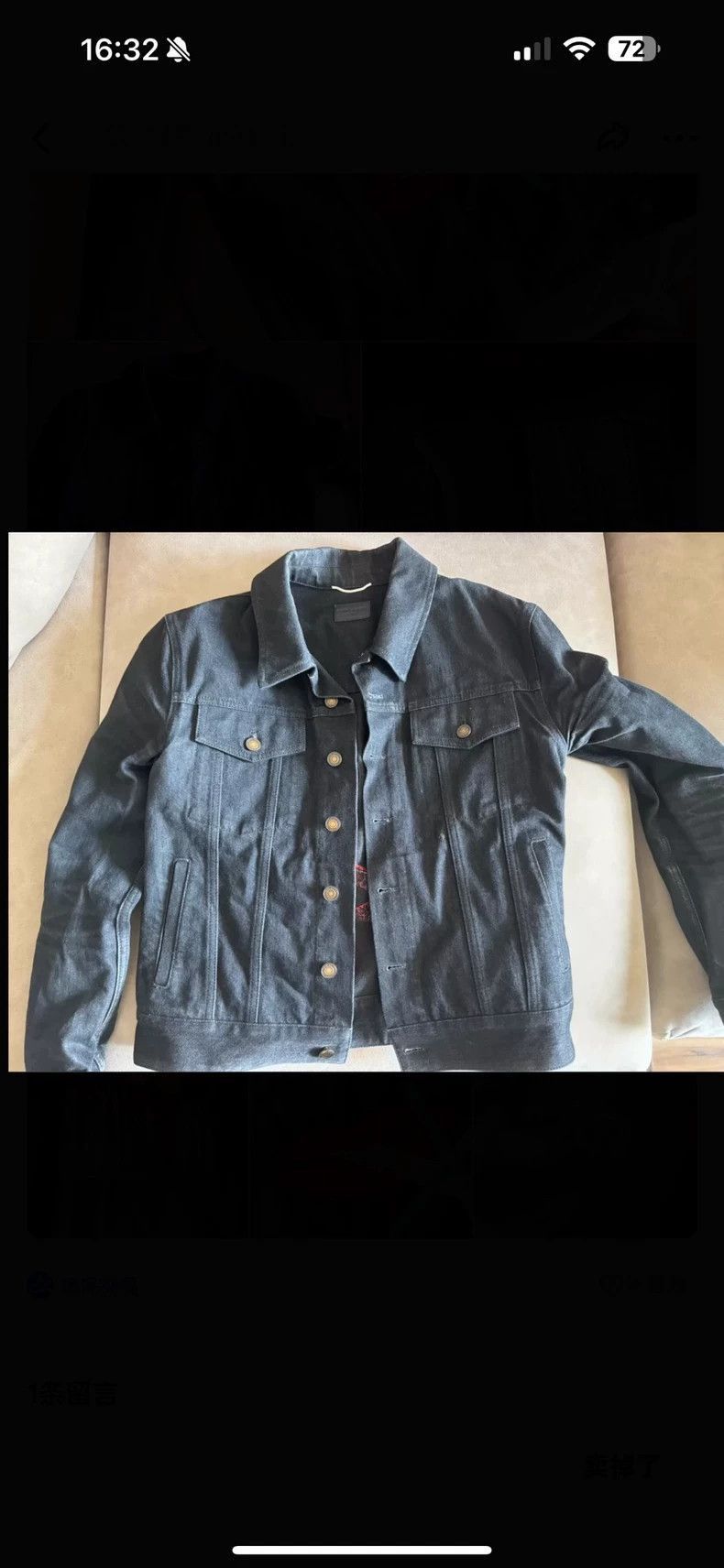 Saint Laurent Paris Saint Laurent Paris Saint Laurent Denim Jacket with Embroi Size US M / EU 48-50 / 2 - 4 Thumbnail