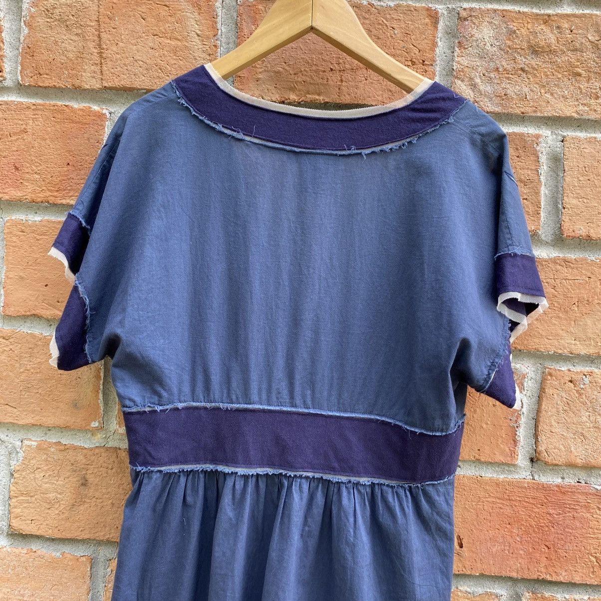Vivienne Tam VIVIENNE TAM Boho Navy V-Neck Tunic Top Size XS / US 0-2 / IT 36-38 - 8 Thumbnail