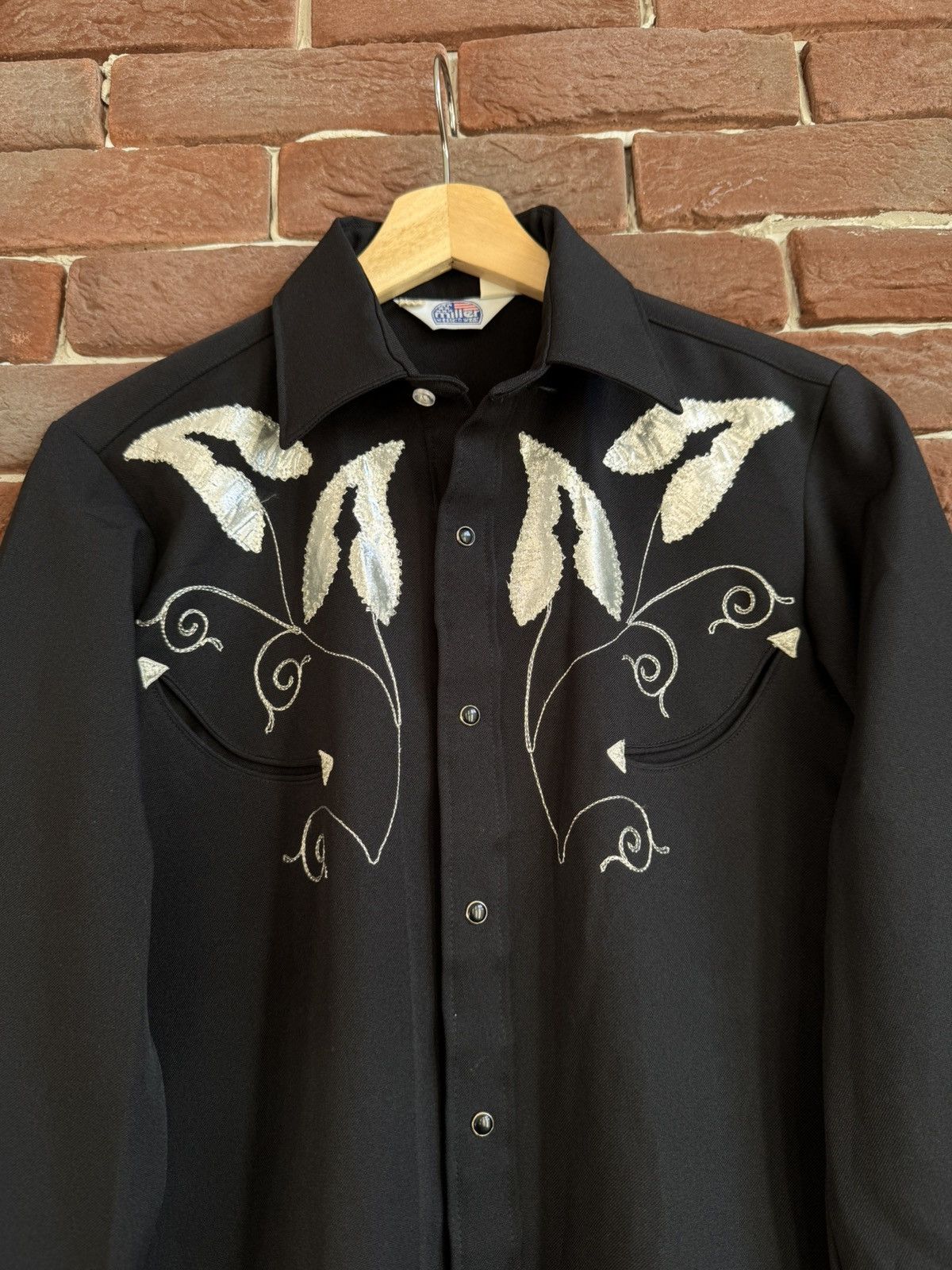 Other Vintage 80s Miller Cowboy Western Button Up Shirt Hype Rare Size US S / EU 44-46 / 1 - 3 Thumbnail