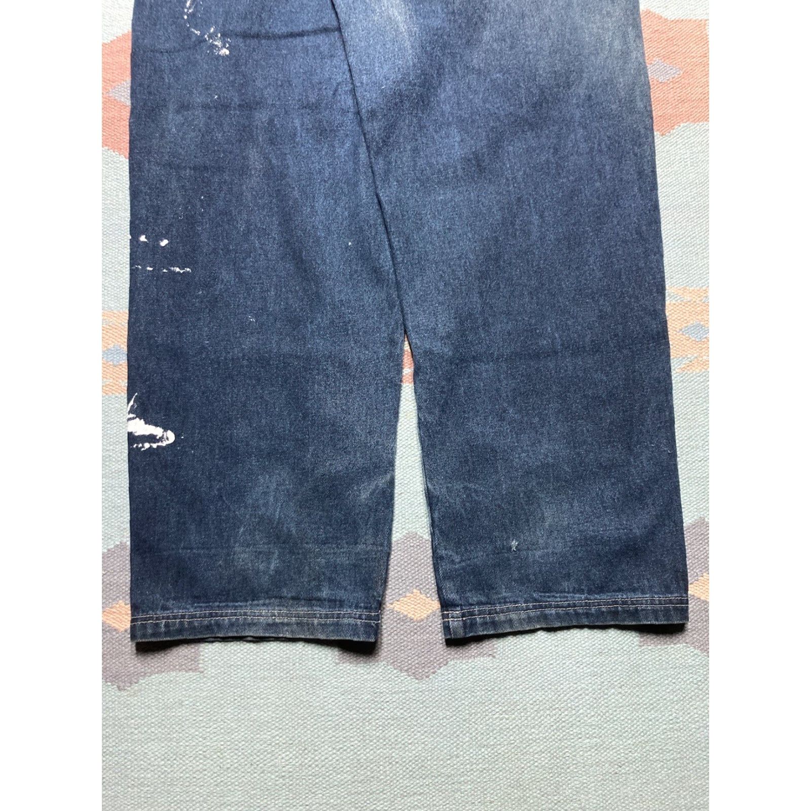 Fubu VINTAGE FUBU Jeans Men 36x33 Wide-Leg Hip Hop Grunge Baggy Y2K Skater Blue Size US 36 / EU 52 - 2 Thumbnail