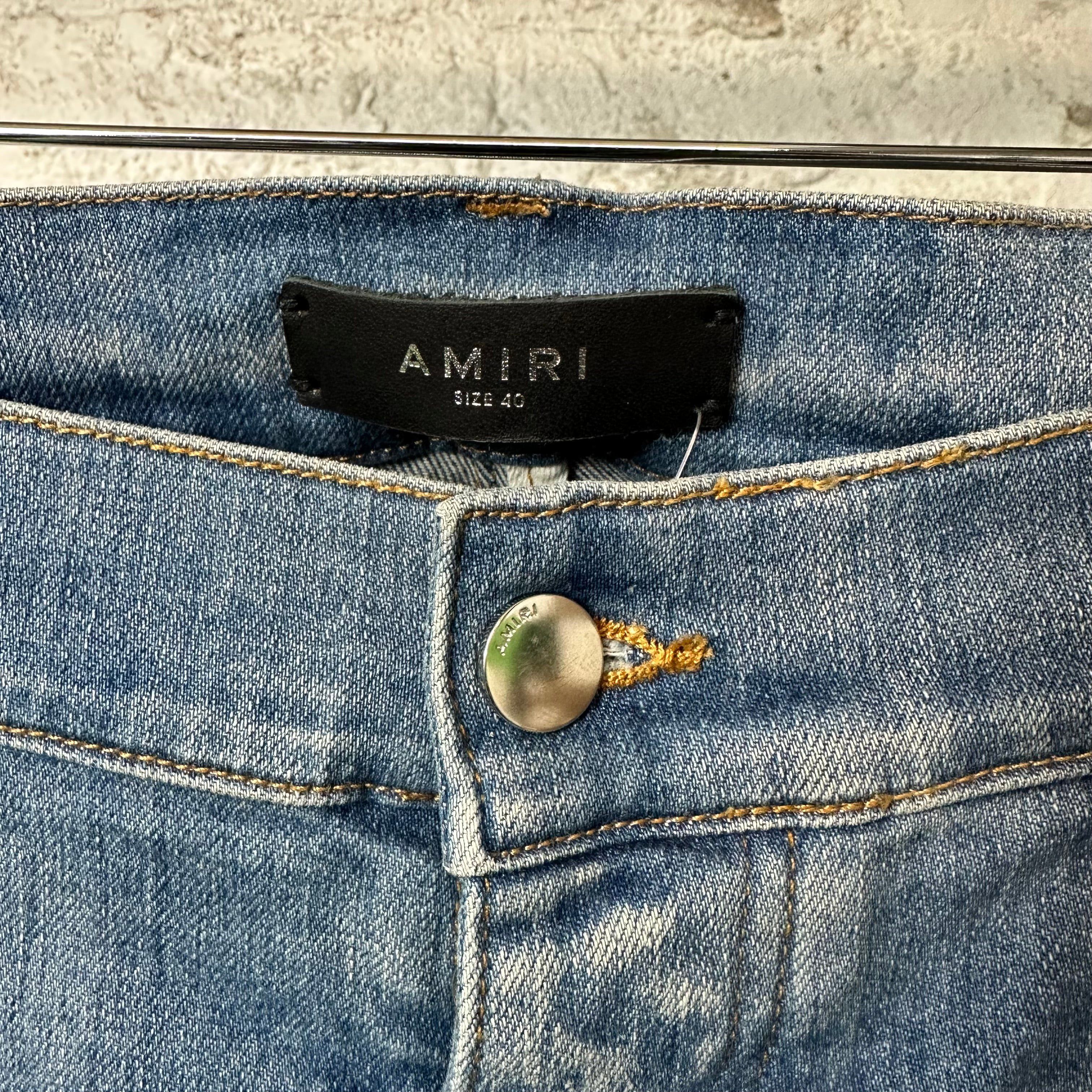 Amiri Amiri MX2 Multicolor Flannel Blue Denim Jeans Sz 40 Size US 40 / EU 56 - 3 Thumbnail