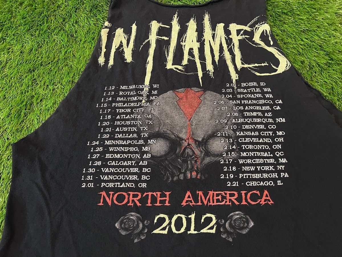 Band Tees OFFICIAL In Flames Concert 2012 Tour T-Shirt 2-Sided Shirt Size US L / EU 52-54 / 3 - 5 Thumbnail