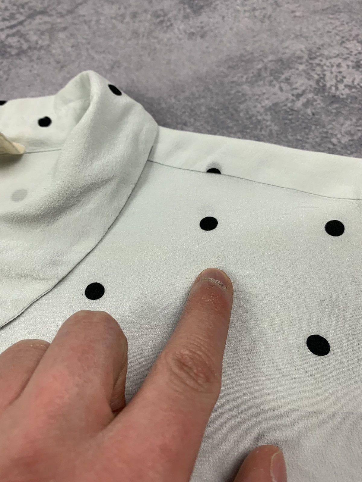 Sezane Sezane Ann Silk Blouse Women's Sz 38 Polka Dot Shirt Blouse Size S / US 4 / IT 40 - 10 Thumbnail
