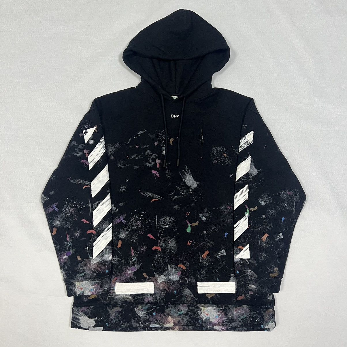 Off white fake clearance vs real hoodie