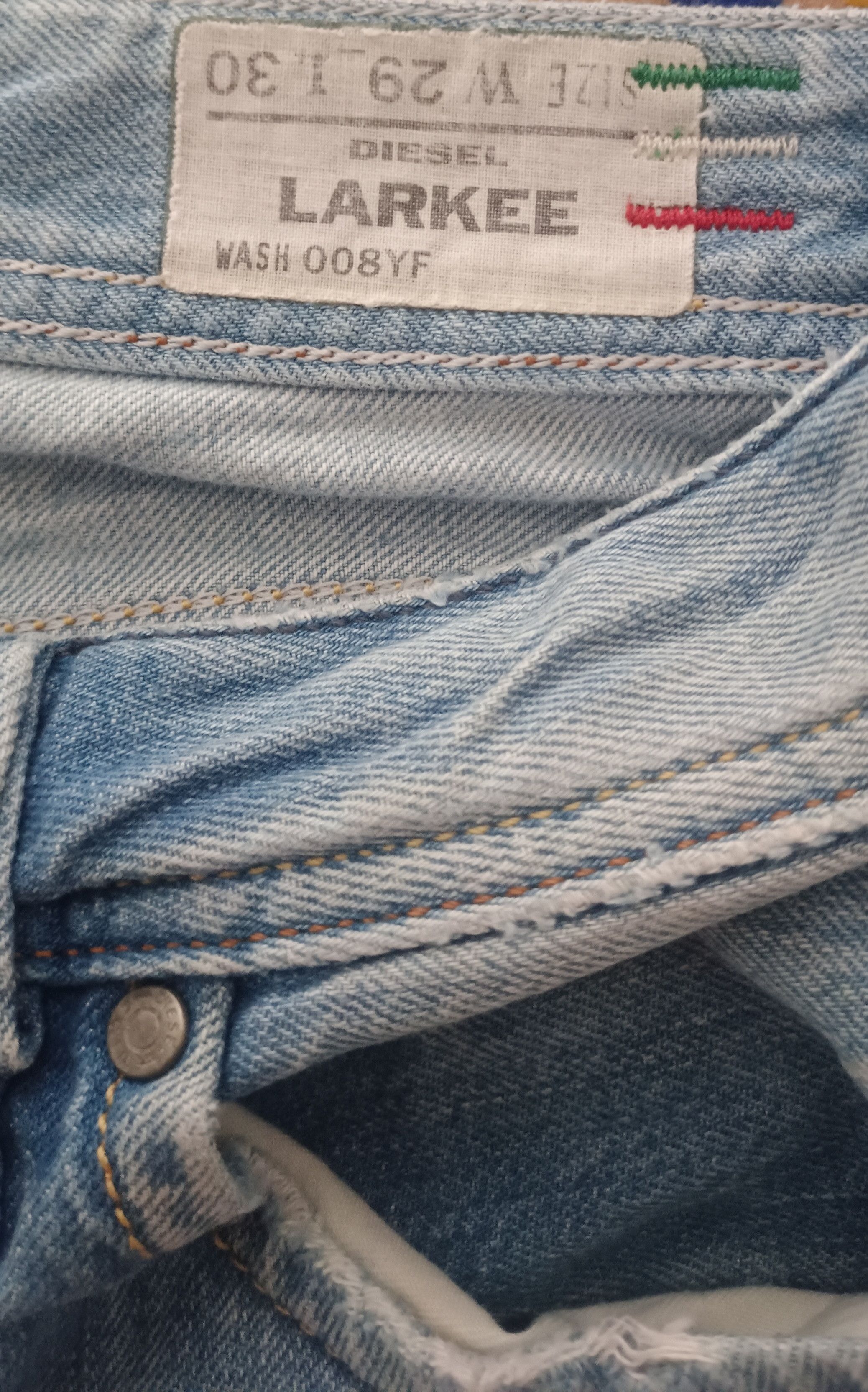 Diesel 🔥 Distressed Denim Diesel LARKEE straight cut Size US 32 / EU 48 - 16 Thumbnail