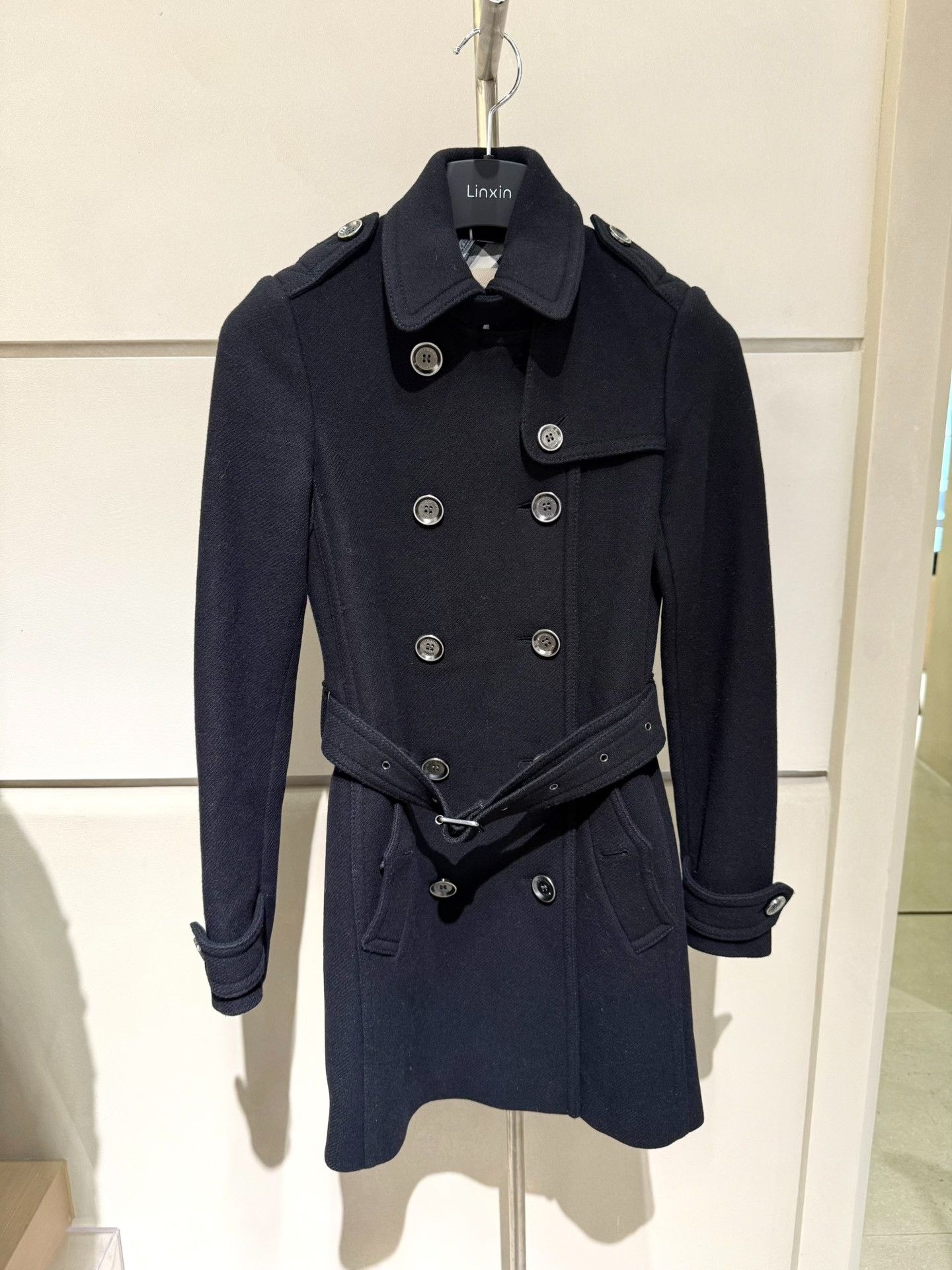 Burberry Burberry Black Double-Breasted Trench Coat Size XS / US 0-2 / IT 36-38 - 1 Thumbnail