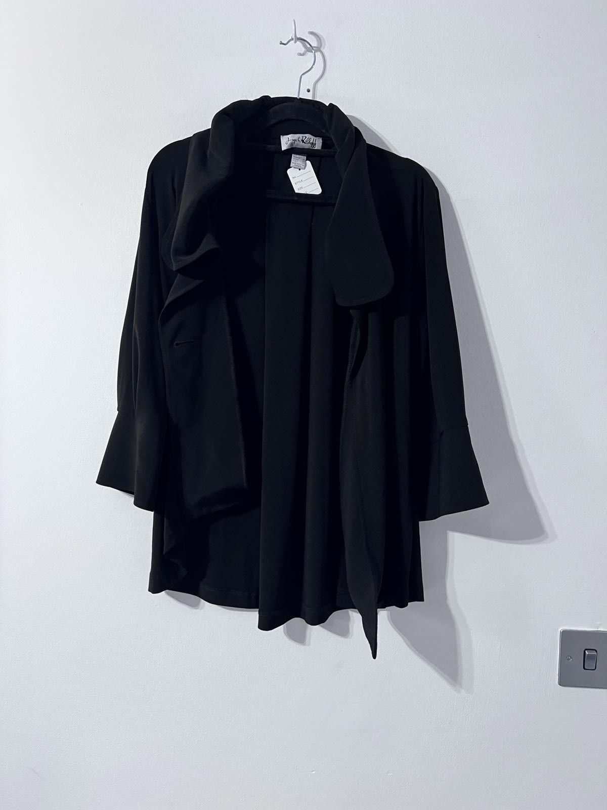 Other Joseph Ribkoff Black Jacket with Statement Collar – UK 12 Size M / US 6-8 / IT 42-44 - 2 Thumbnail