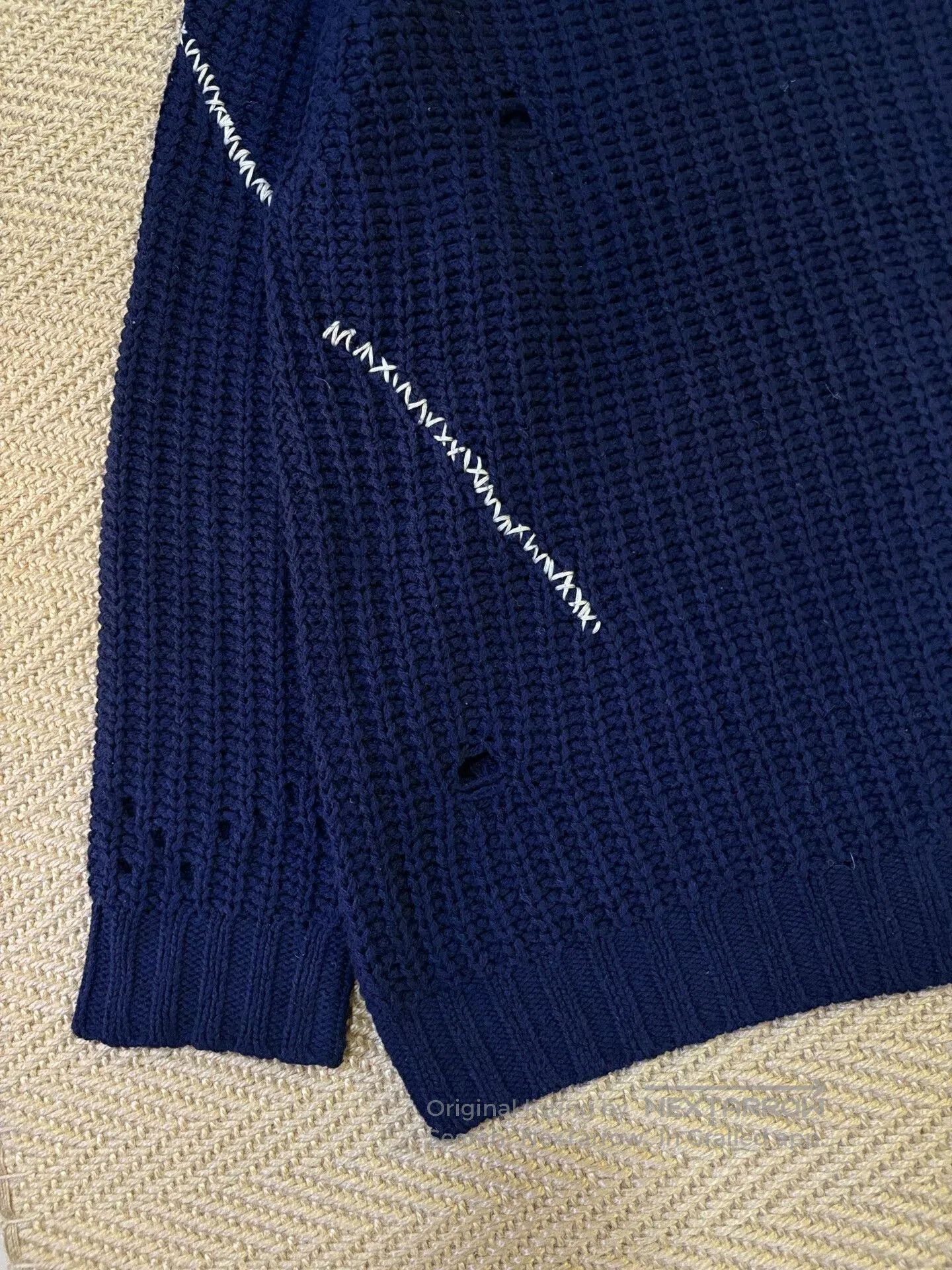 Neighborhood navy blue oversized crewneck sweater. Size US M / EU 48-50 / 2 - 3 Thumbnail
