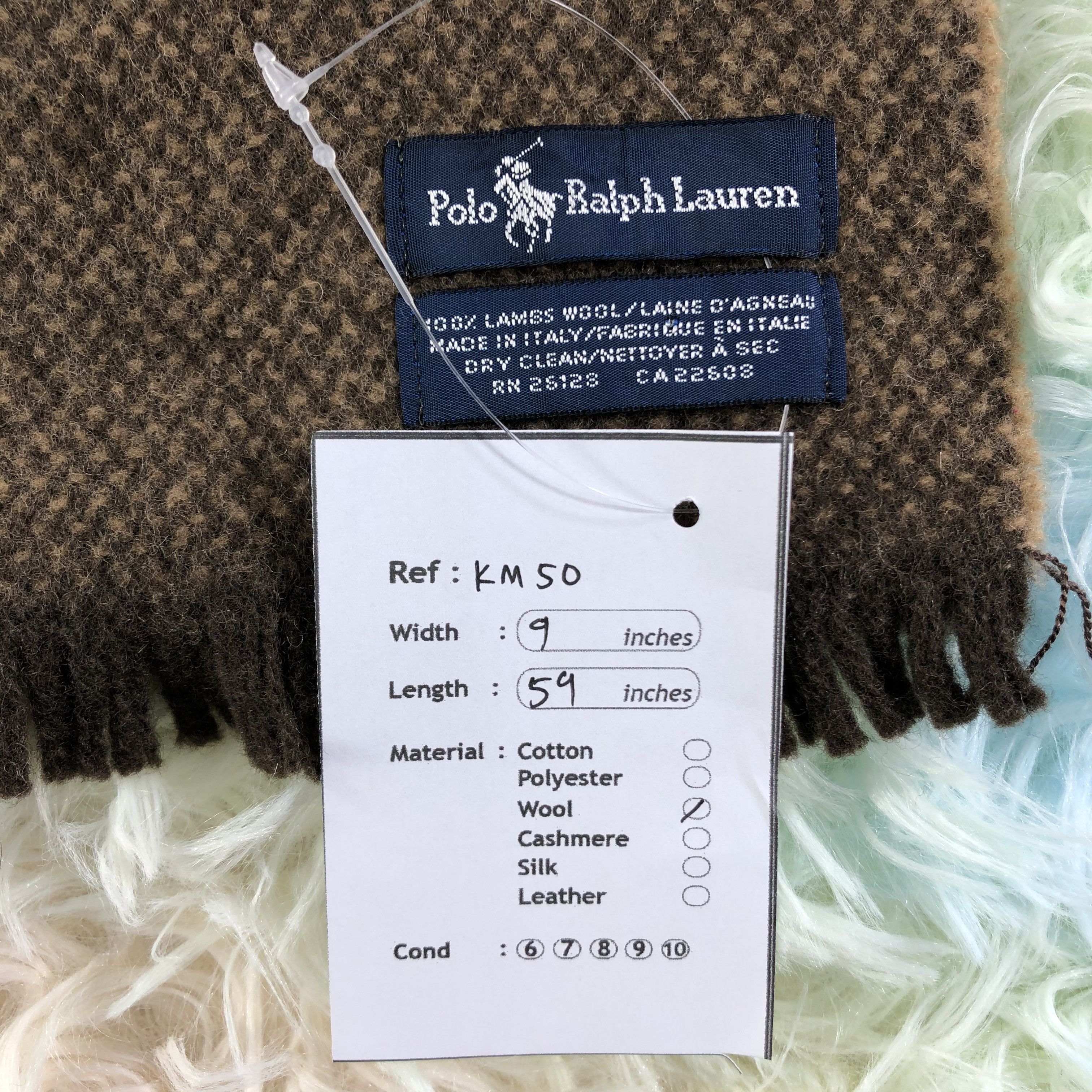 Polo Ralph Lauren × Vintage Polo Ralph Lauren Scarf / Muffler / Neckwear - KM50 Size ONE SIZE - 6 Thumbnail