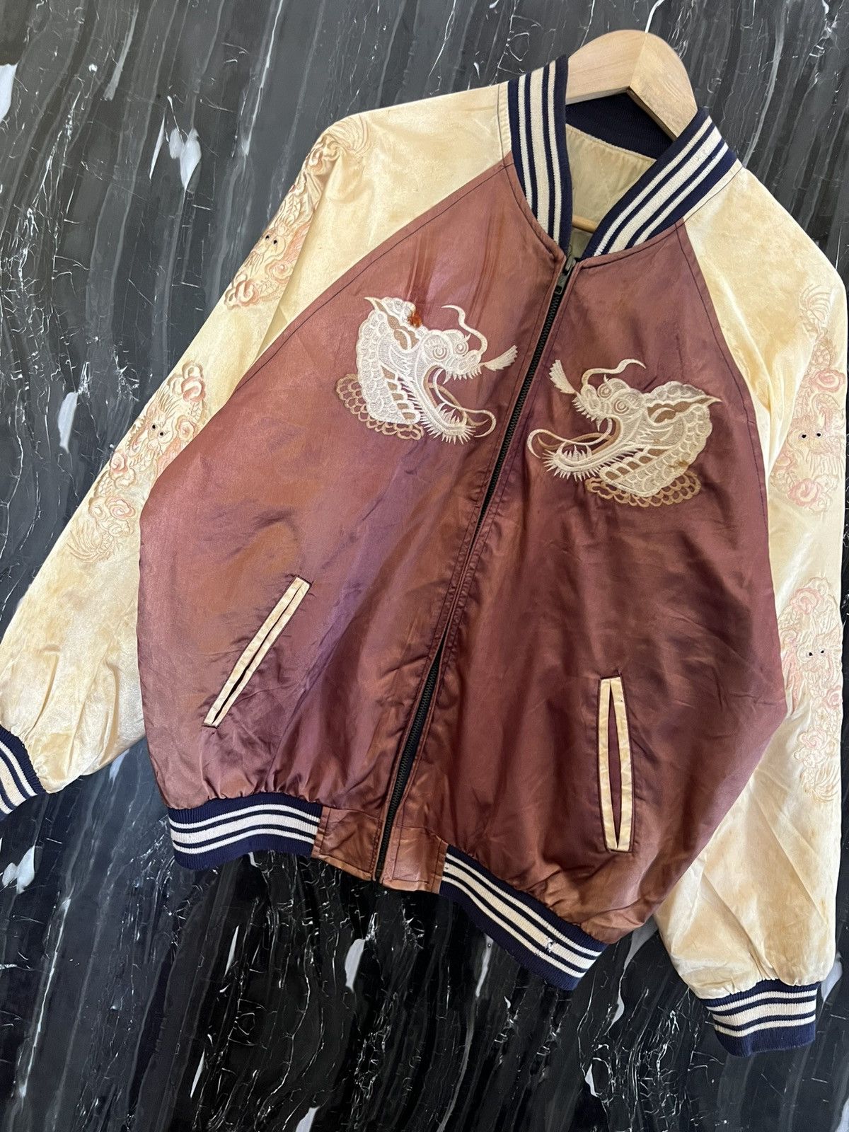 Japanese Brand Vintage Sukajan Souvenir Jacket –Japanese Embroidered Bomber Size US XL / EU 56 / 4 - 7 Thumbnail
