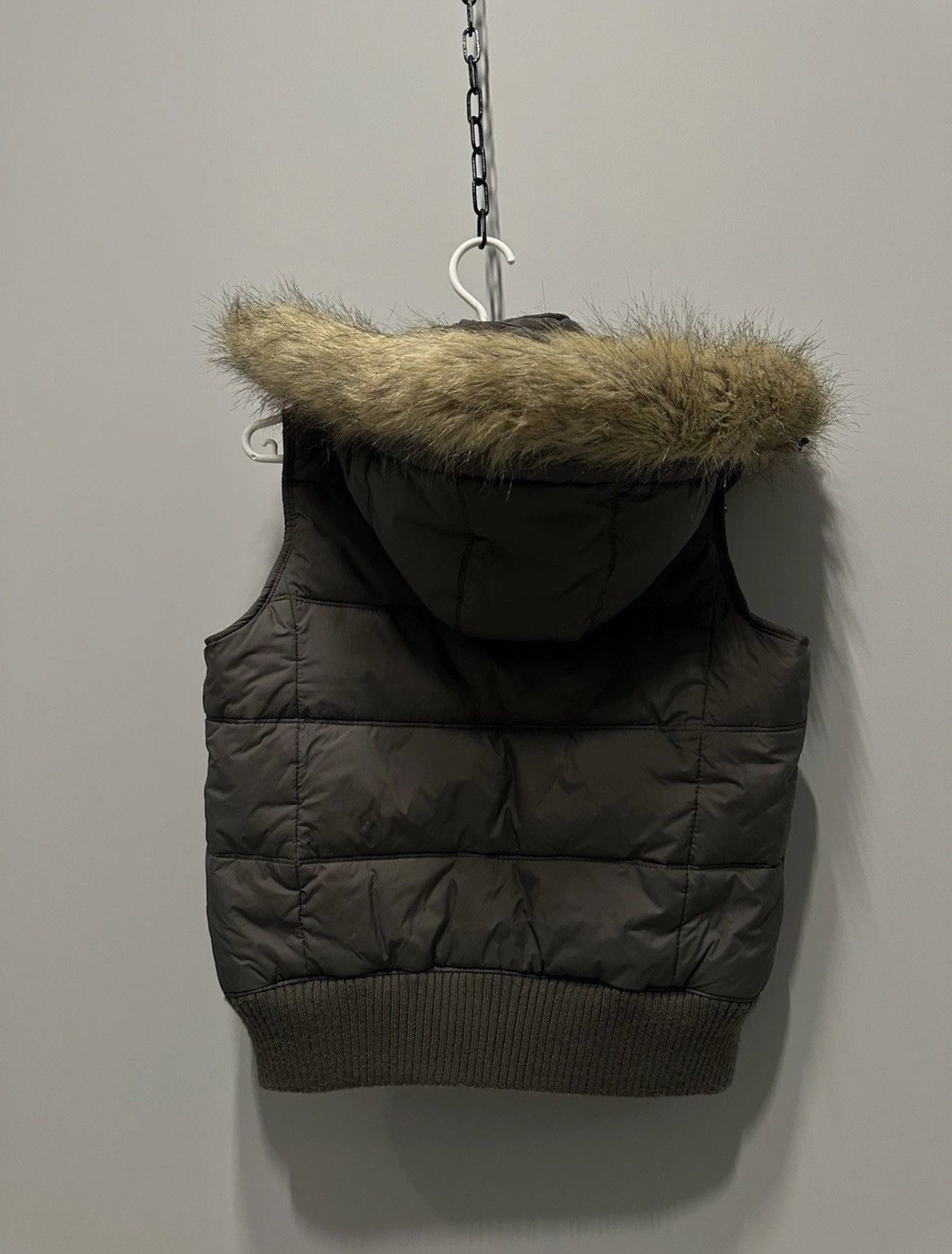 Abercrombie & Fitch VINTAGE JAPANESE DOWN VEST ABERCROMIE & FITCH Y2K FUR HOOD Size L / US 10 / IT 46 - 11 Thumbnail
