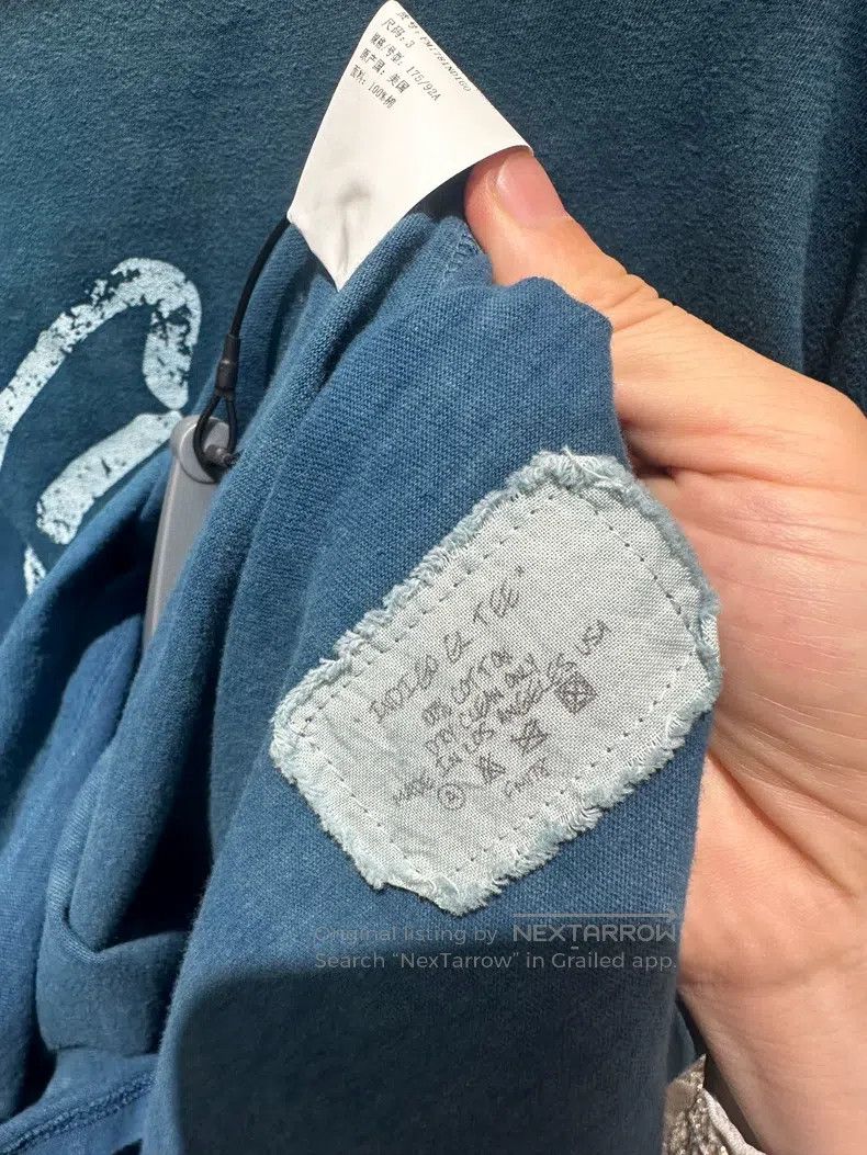Greg Lauren Greg Lauren Men's Large Crewneck Distressed T-Shirt Size US L / EU 52-54 / 3 - 7 Thumbnail
