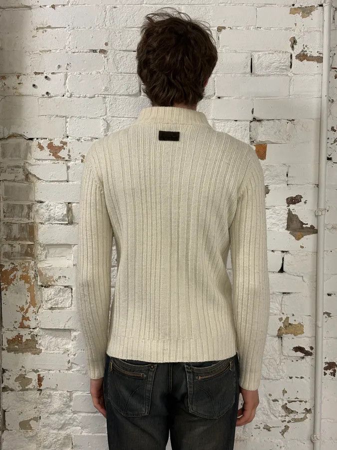 Dolce & Gabbana 2000s Dolce & Gabbana Beige Wool Zip-Up Sweater Size US S / EU 44-46 / 1 - 2 Thumbnail