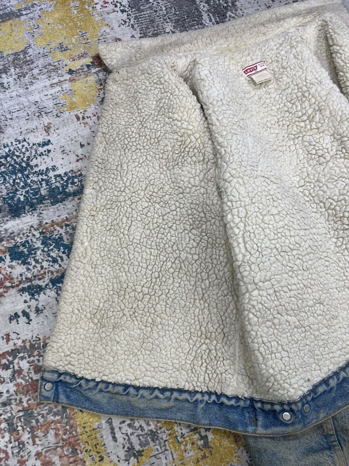 Levi's Vtg 70s Levis Sherpa Trucker Jacket Size US L / EU 52-54 / 3 - 14 Thumbnail