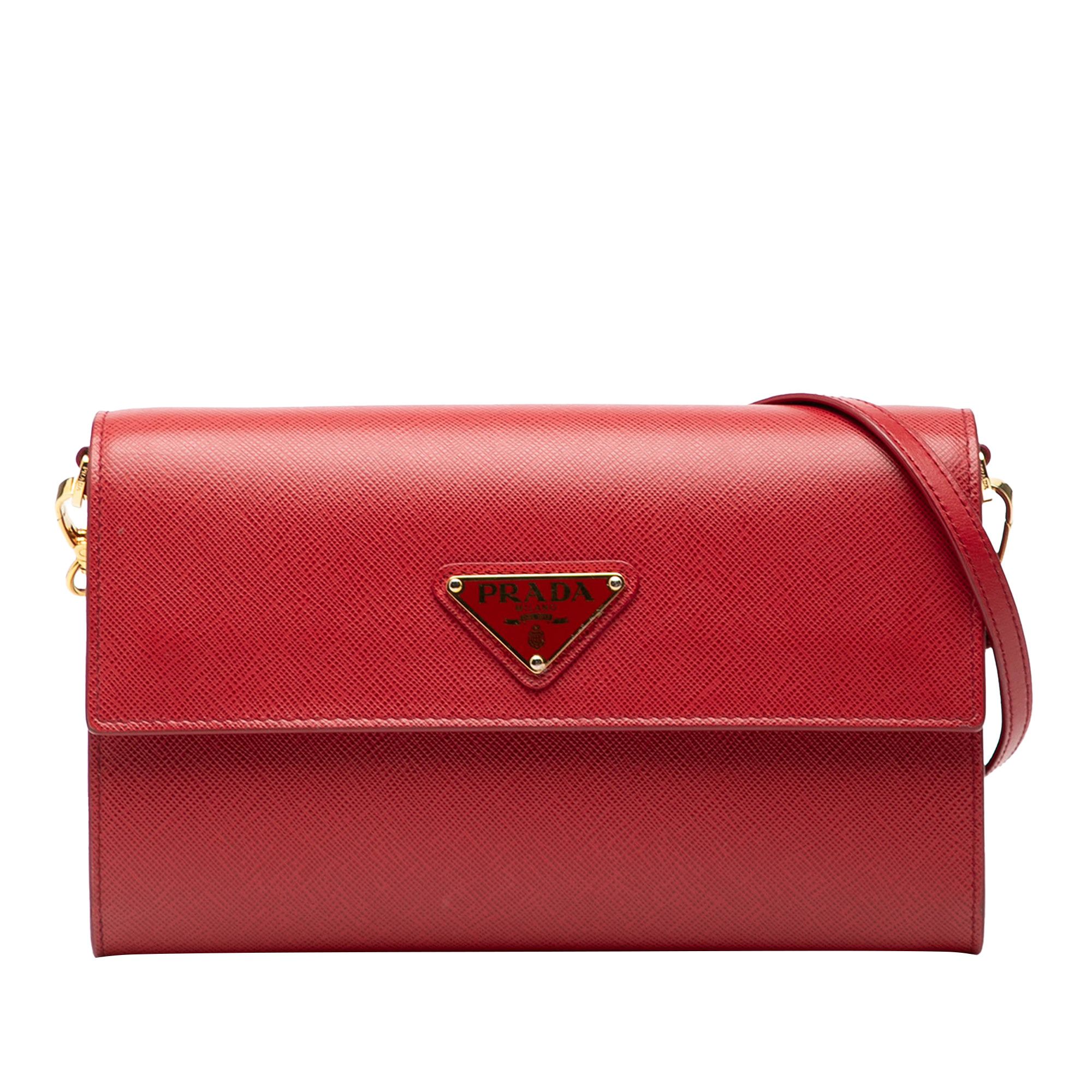 Prada Prada Saffiano Wallet on Strap Size ONE SIZE - 1 Thumbnail