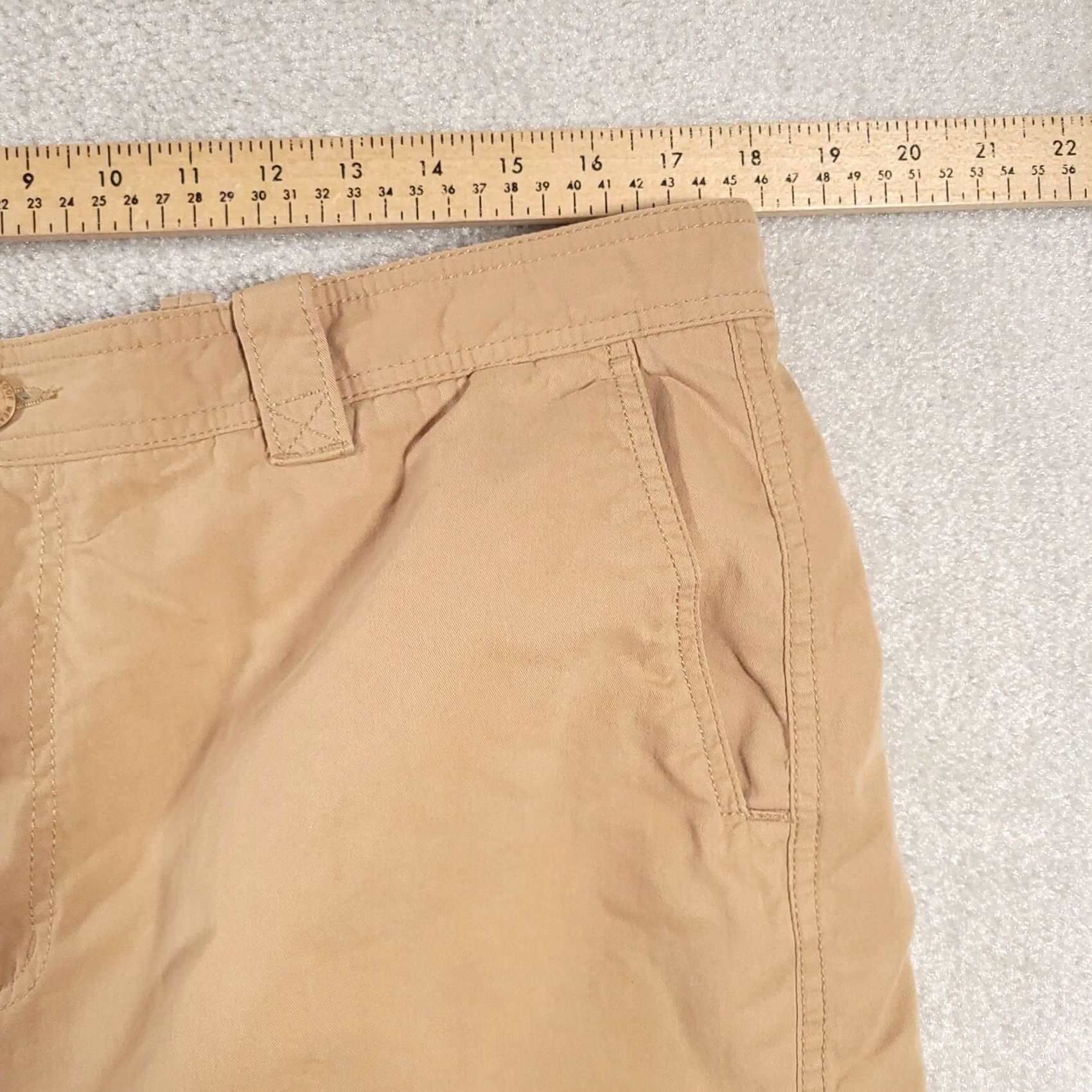 Weatherproof Weatherproof Pants Mens 38/30 Tan Khaki Cargo Zip Pocket Cargo Pants Mens 38 Regular Belt Loops Brown 29 In Inseam Size US 38 / EU 54 - 5 Thumbnail