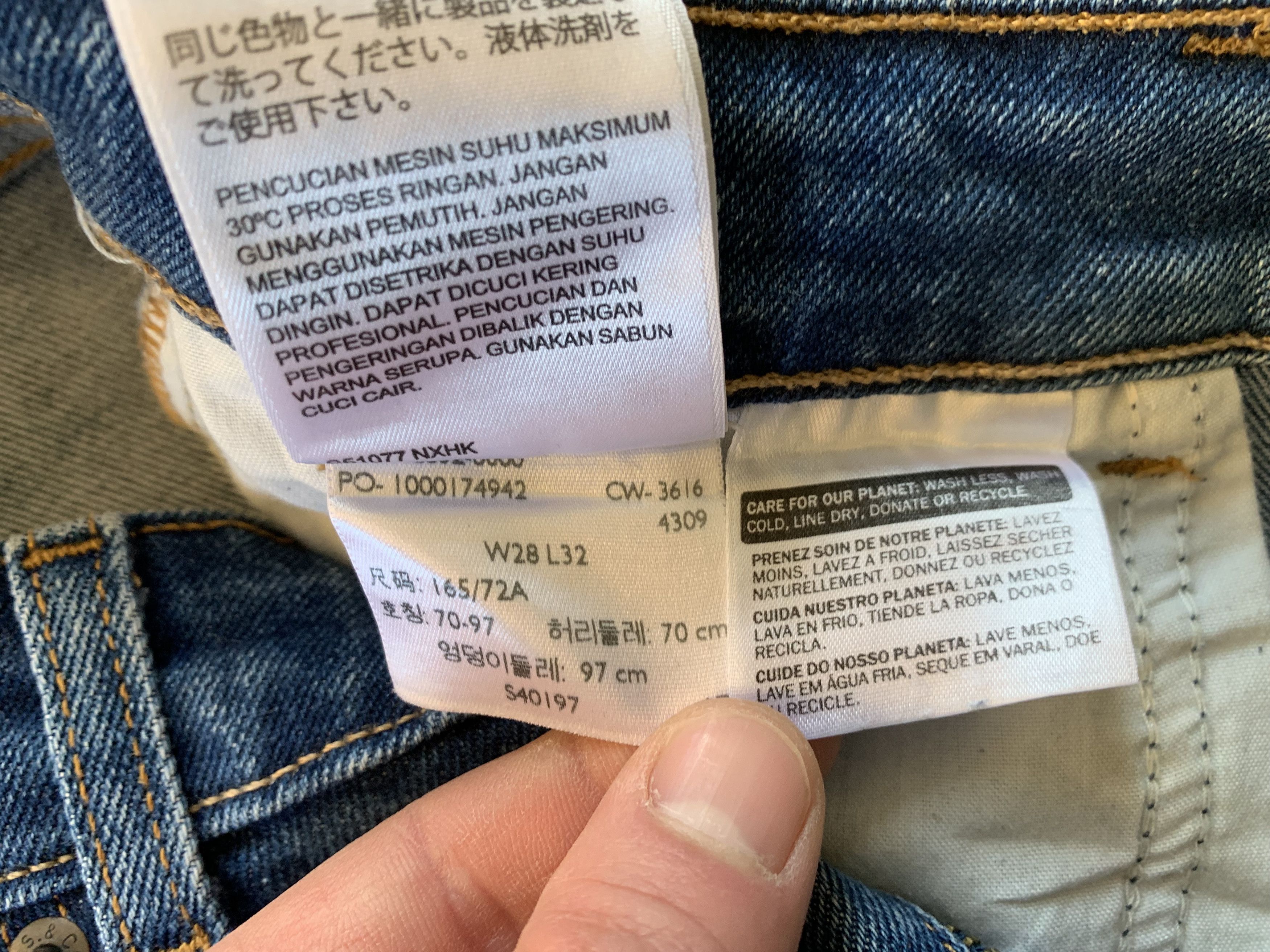 Levi's × Vintage Women’s Levis 721 Vintage High Rise Skinny Jeans Size 28" / US 6 / IT 42 - 10 Thumbnail