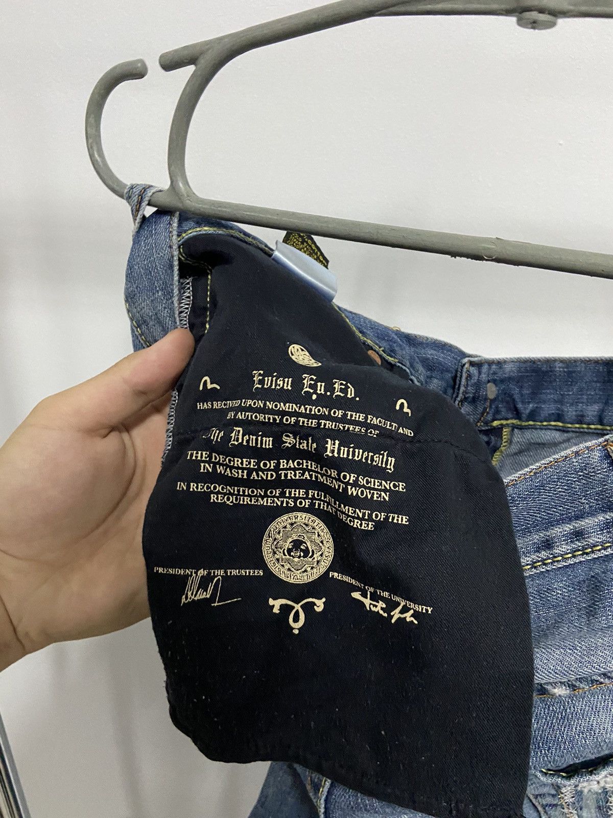 Evisu Evisu eu ed samurai seagull logo pocket jeans vintage Size US 34 / EU 50 - 12 Thumbnail