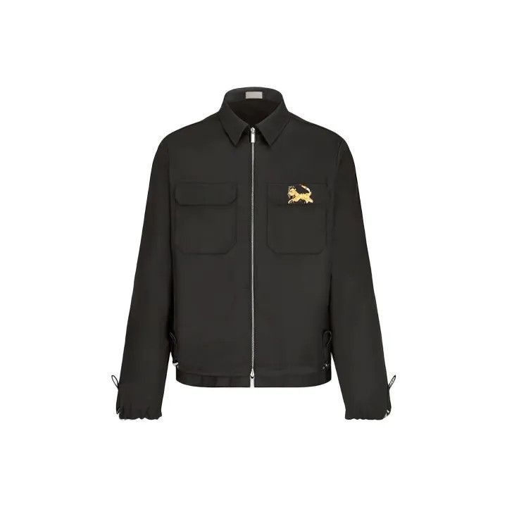 Dior Dior Dior Lion Patch Zip Jacket for Men 0079-2507 Size US L / EU 52-54 / 3 - 1 Thumbnail