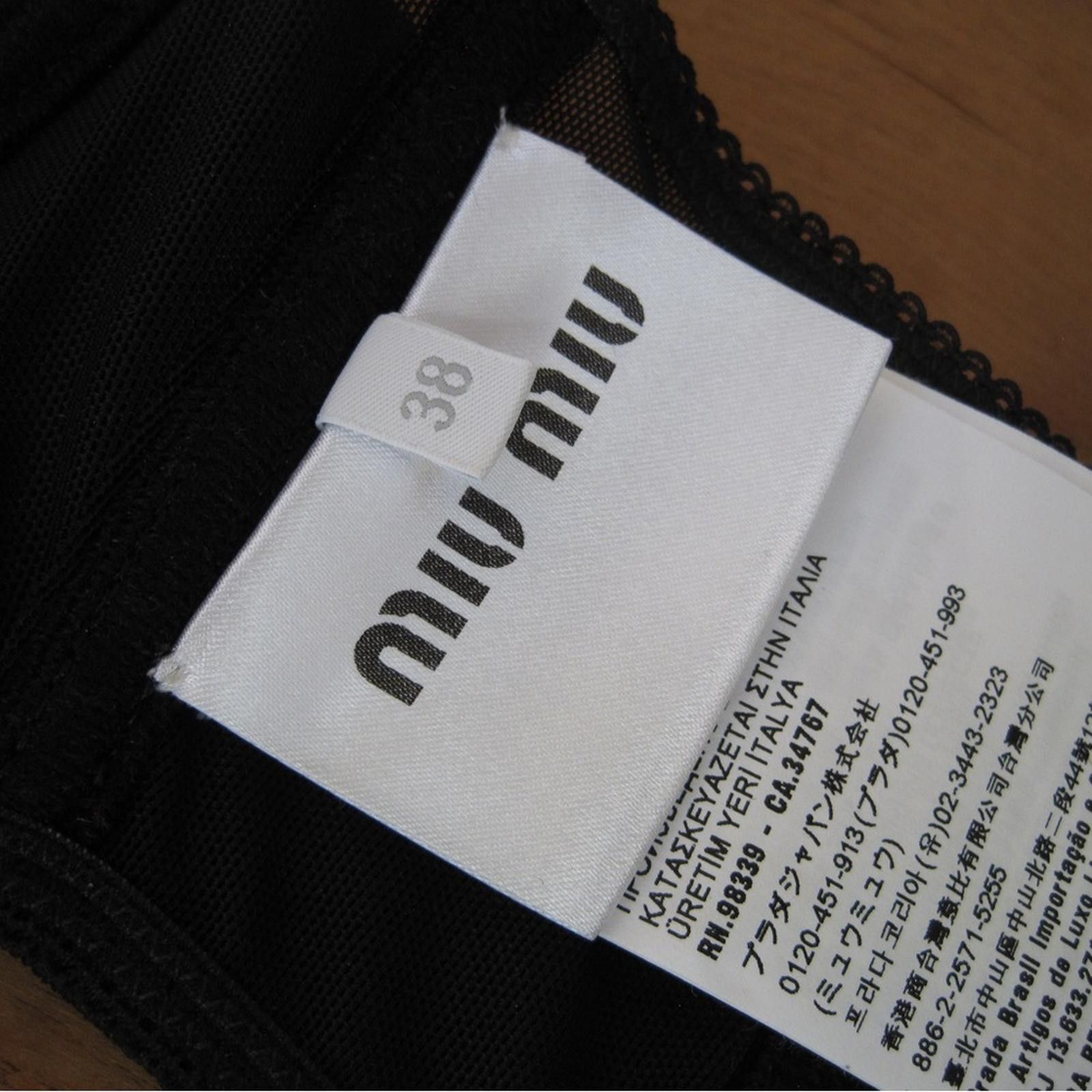 Miu Miu Miu Miu Black Radzmire Bustier Top – XS / IT 36 – NWT Size XS / US 0-2 / IT 36-38 - 3 Thumbnail