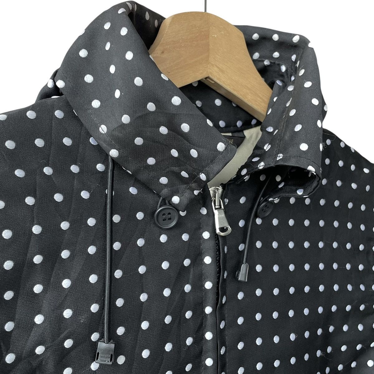 Vintage Sartoria Del Giaccone Italy Polkadots WMN Windbreaker Jacket Size M / US 6-8 / IT 42-44 - 4 Thumbnail